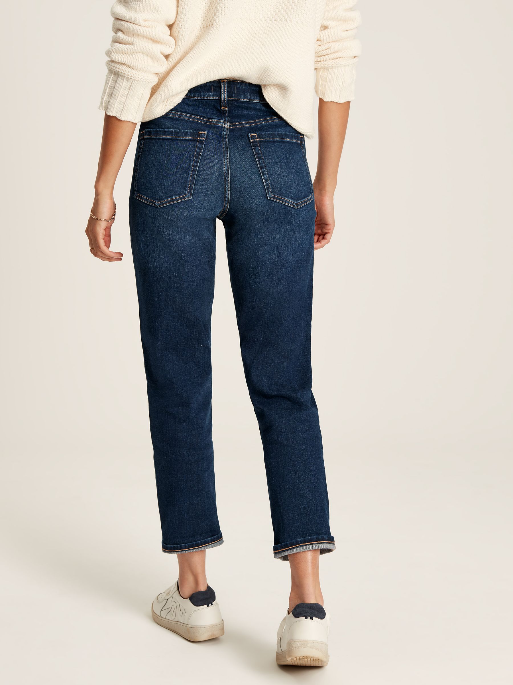 Blue Mid Rise Straight Leg Jeans - Image 2 of 6