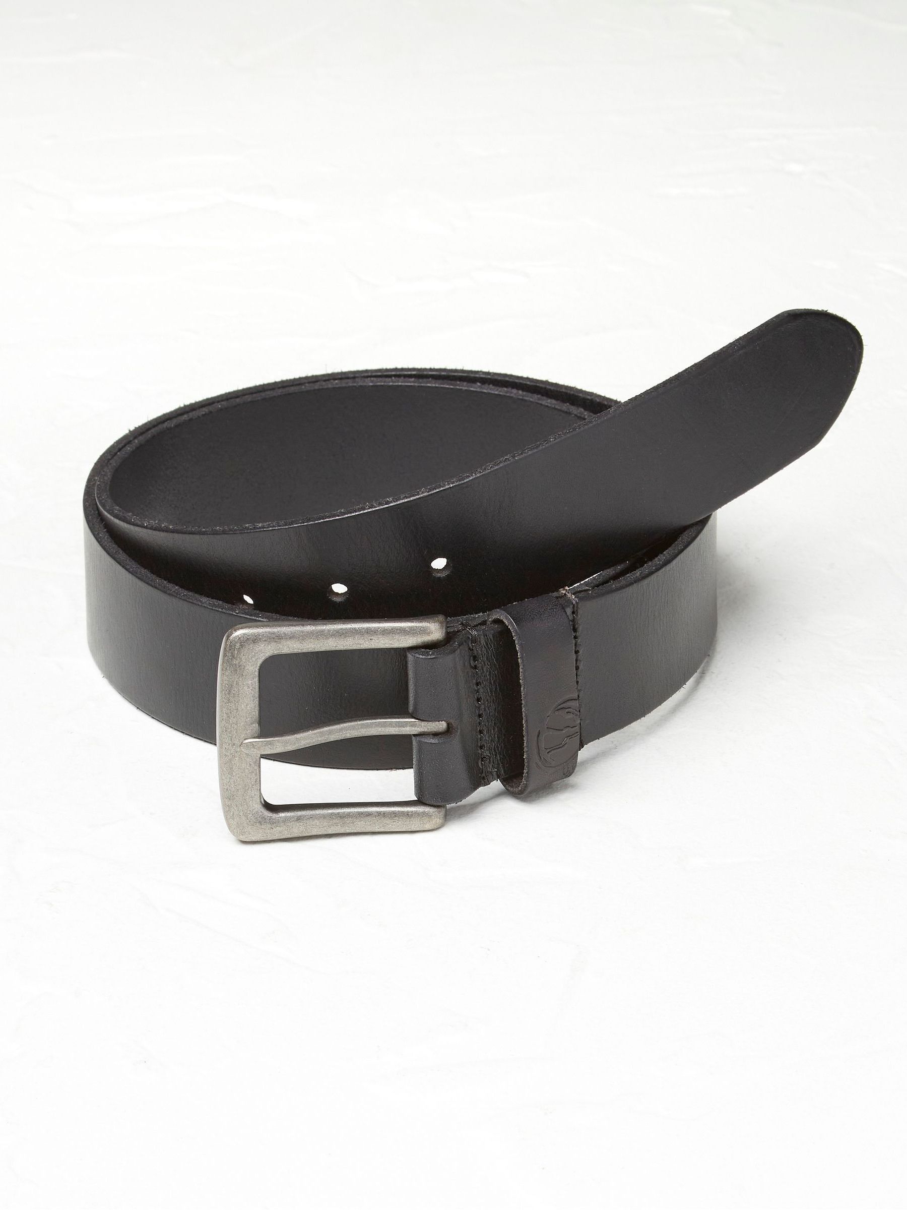 Black Italian Leather Belt - Image 1 of 2 Black Italian Leather Belt - Image 1 of 2
