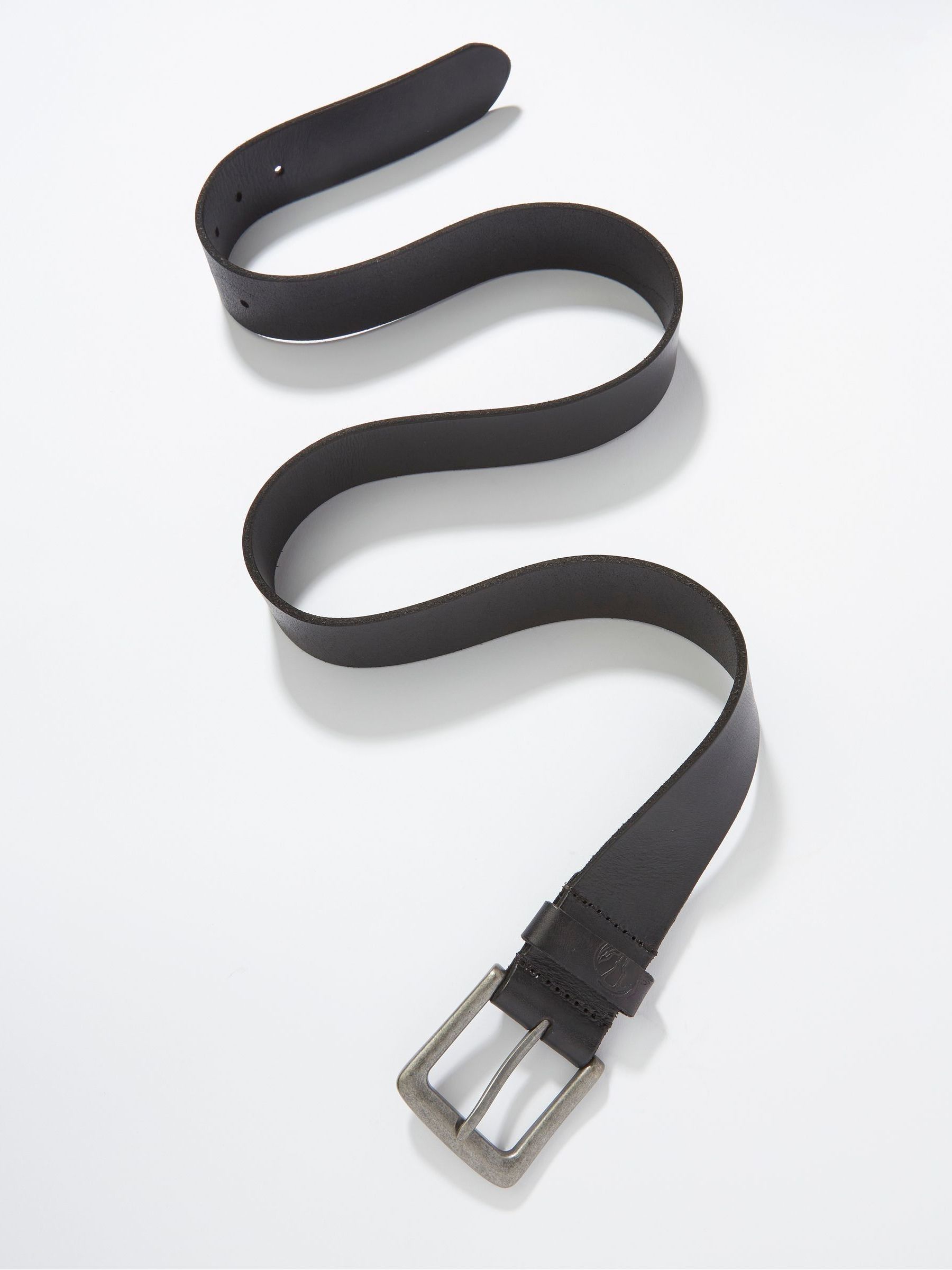 Black Italian Leather Belt - Image 2 of 2 Black Italian Leather Belt - Image 2 of 2