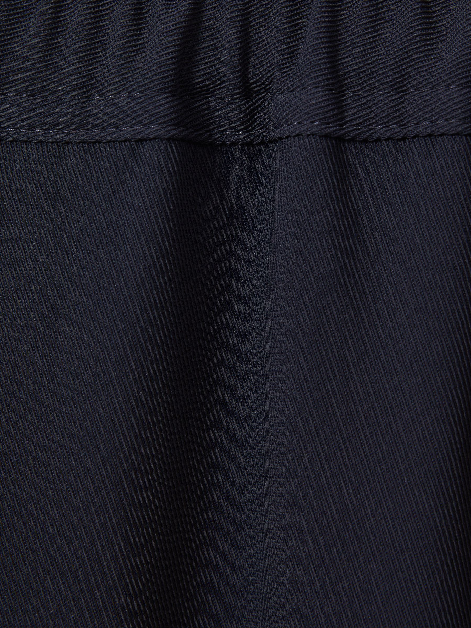 Petite Tapered Pull On Trousers in Navy - Image 5 of 6