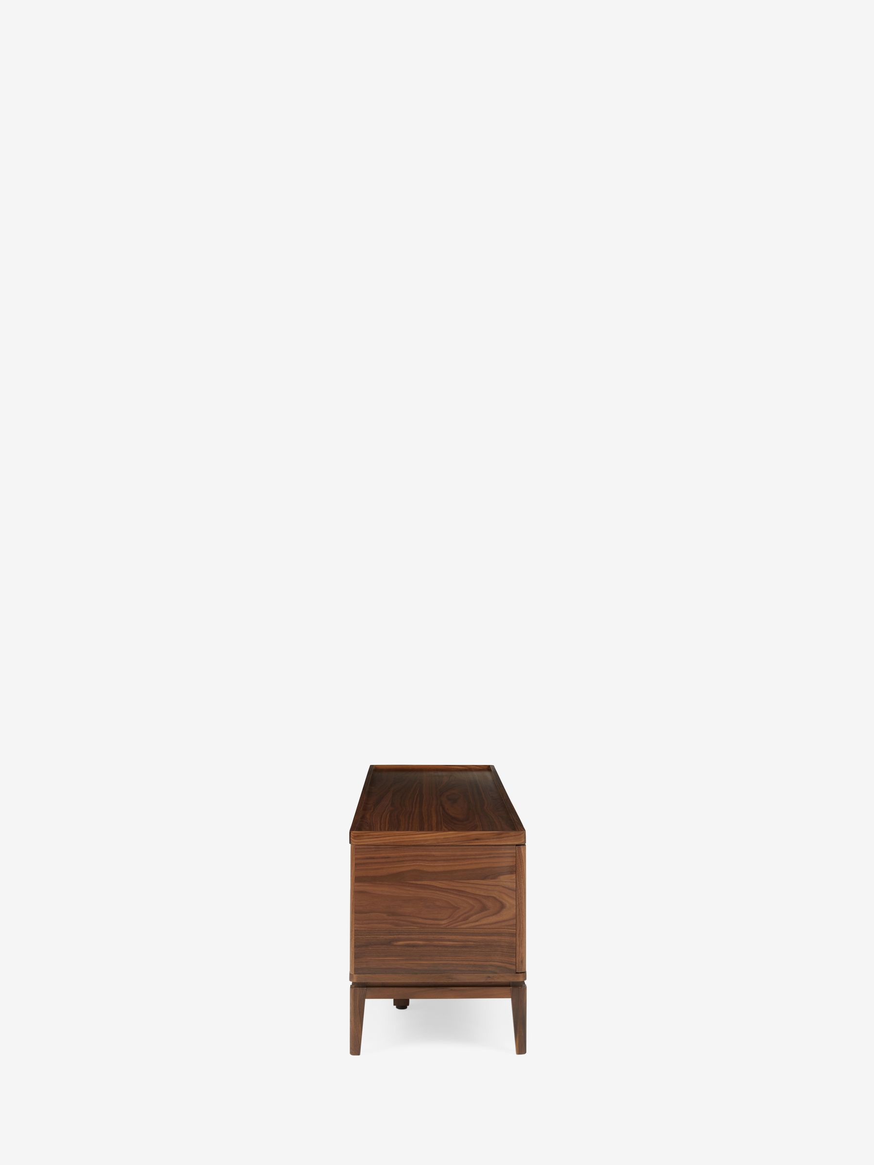 Jasper Conran London Belgrave Walnut Wide TV Unit - Image 5 of 9