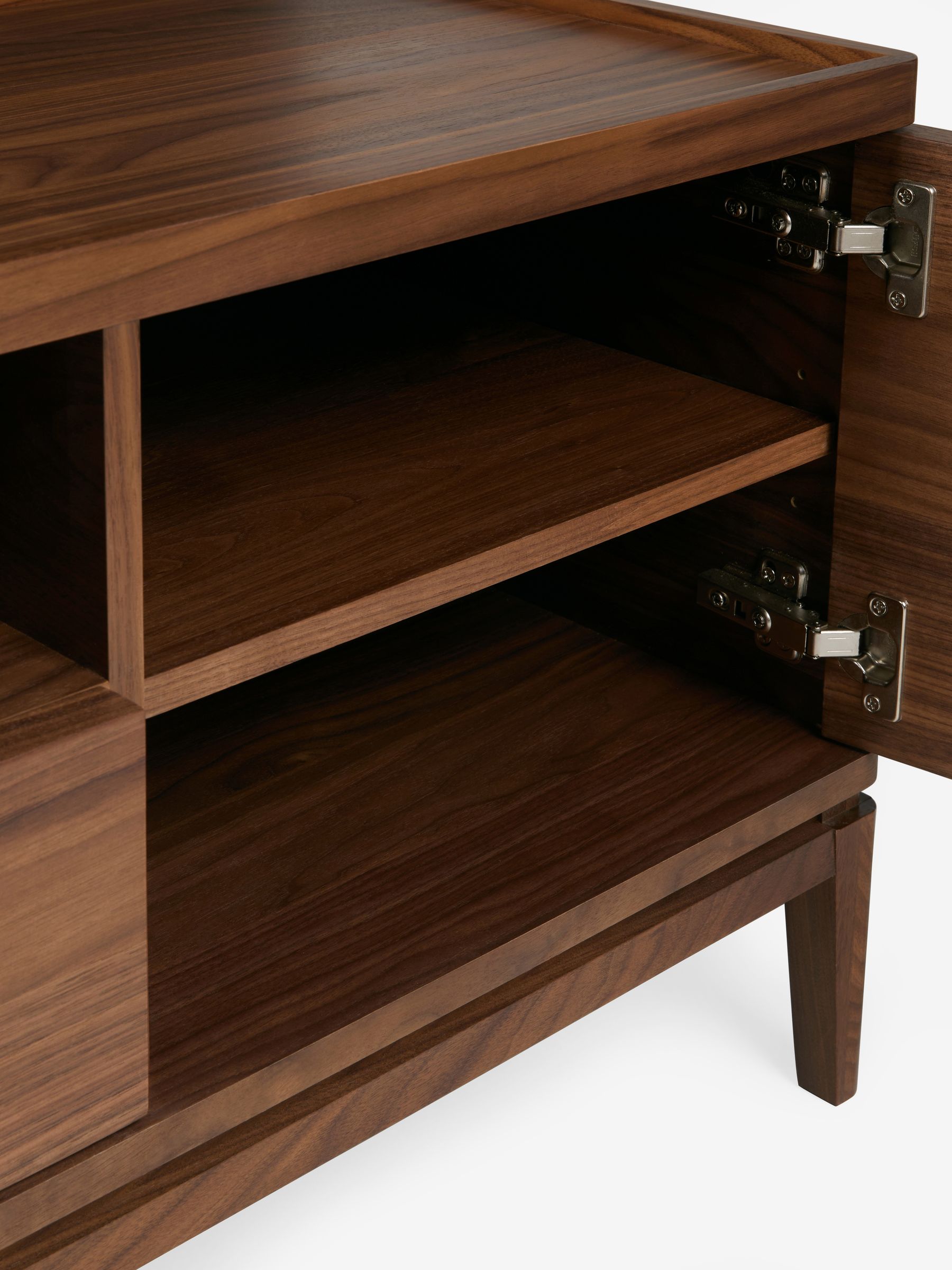 Jasper Conran London Belgrave Walnut Wide TV Unit - Image 8 of 9
