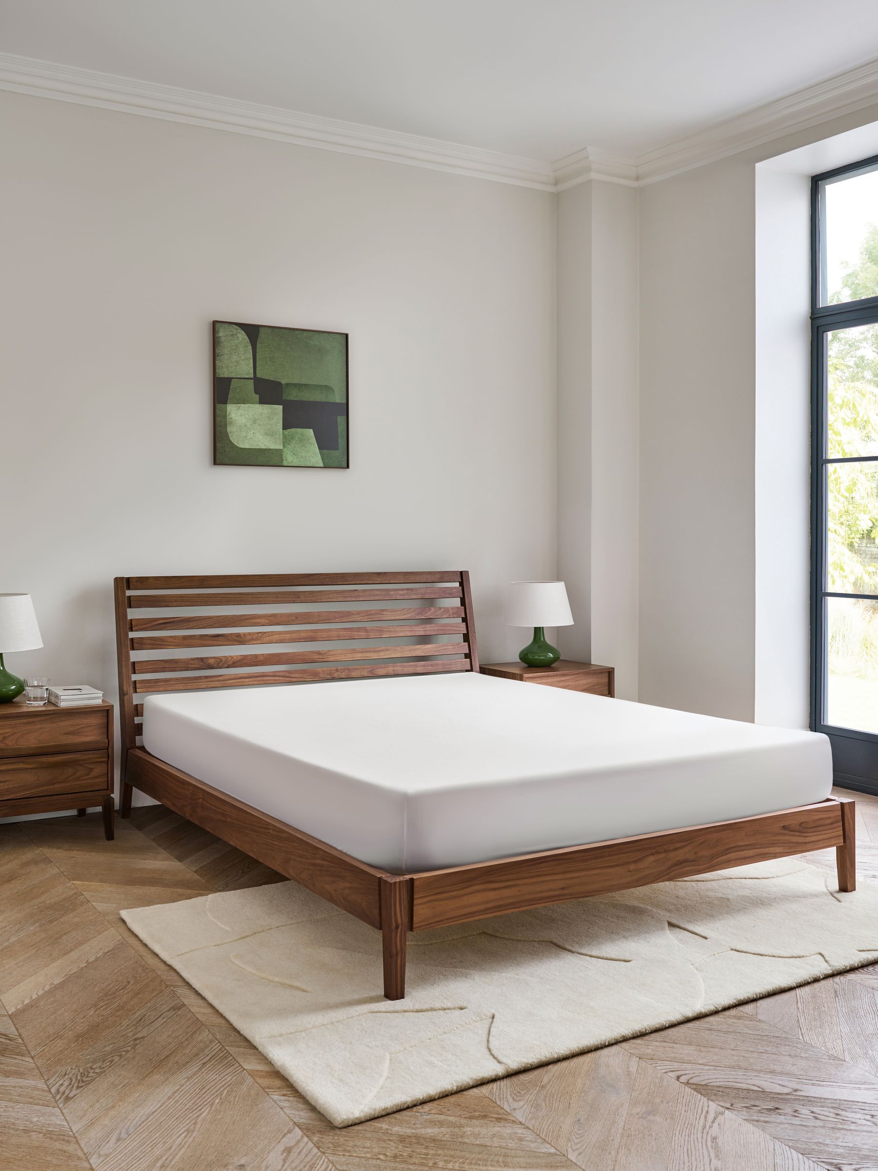 Jasper Conran London Brown Belgrave Walnut Bed Frame - Image 2 of 5