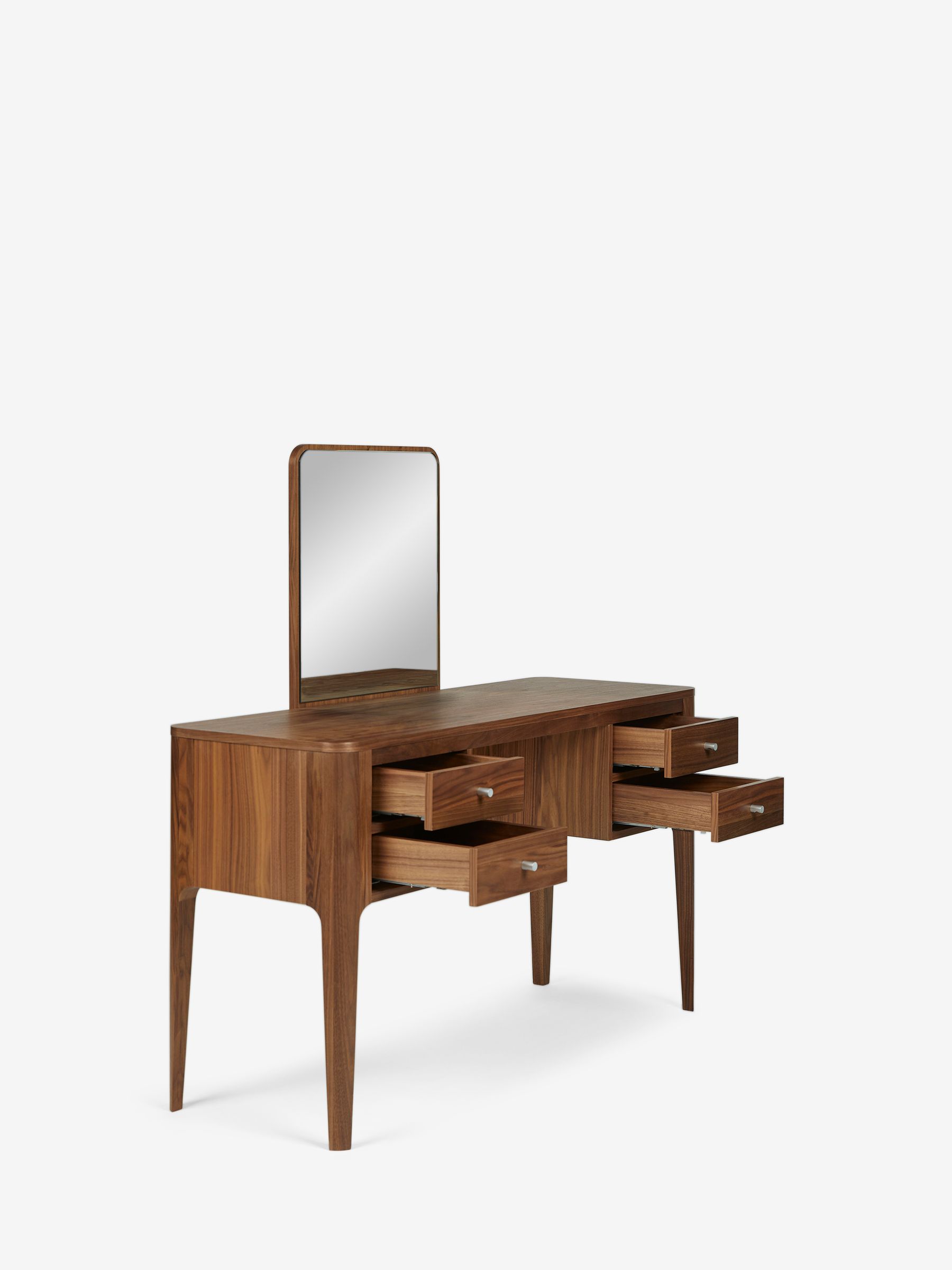 Jasper Conran London Brown Belgrave Walnut Dressing Table - Image 4 of 7
