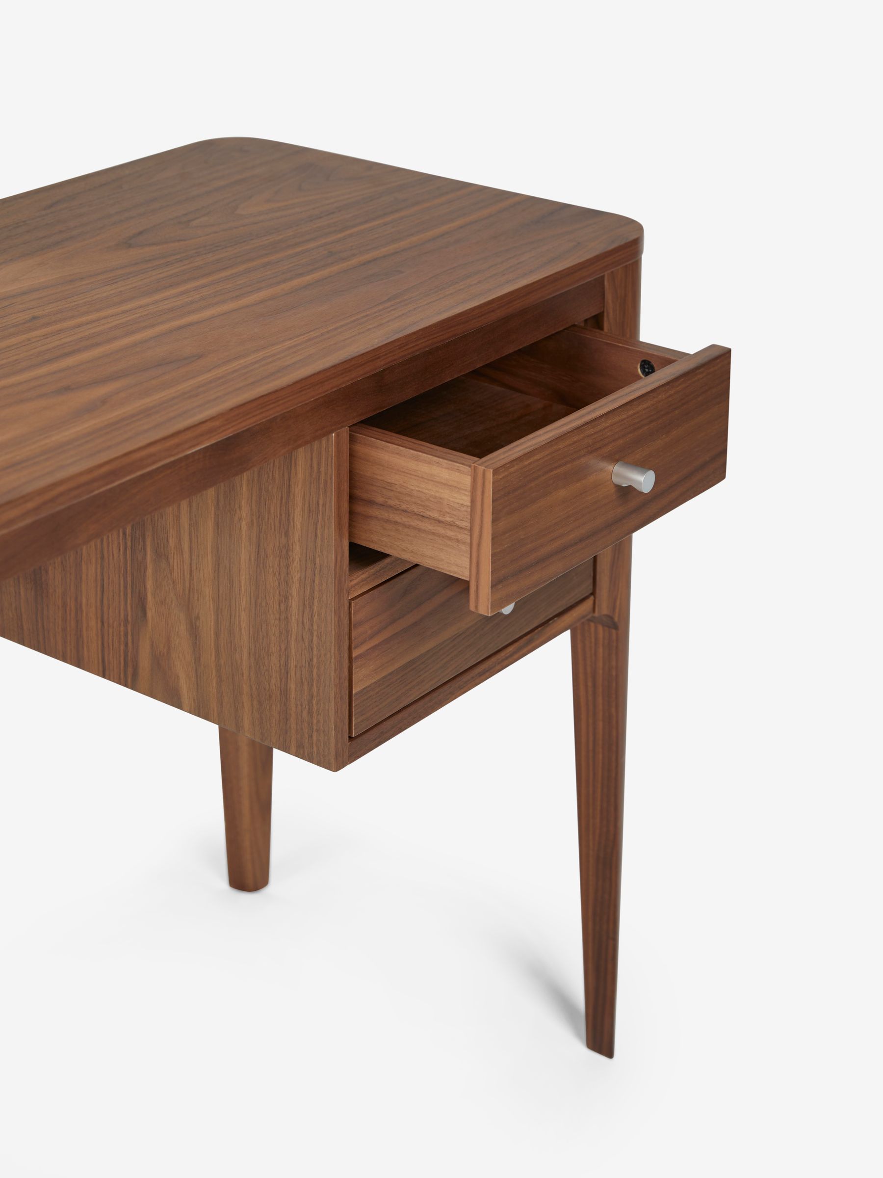 Jasper Conran London Brown Belgrave Walnut Dressing Table - Image 5 of 7