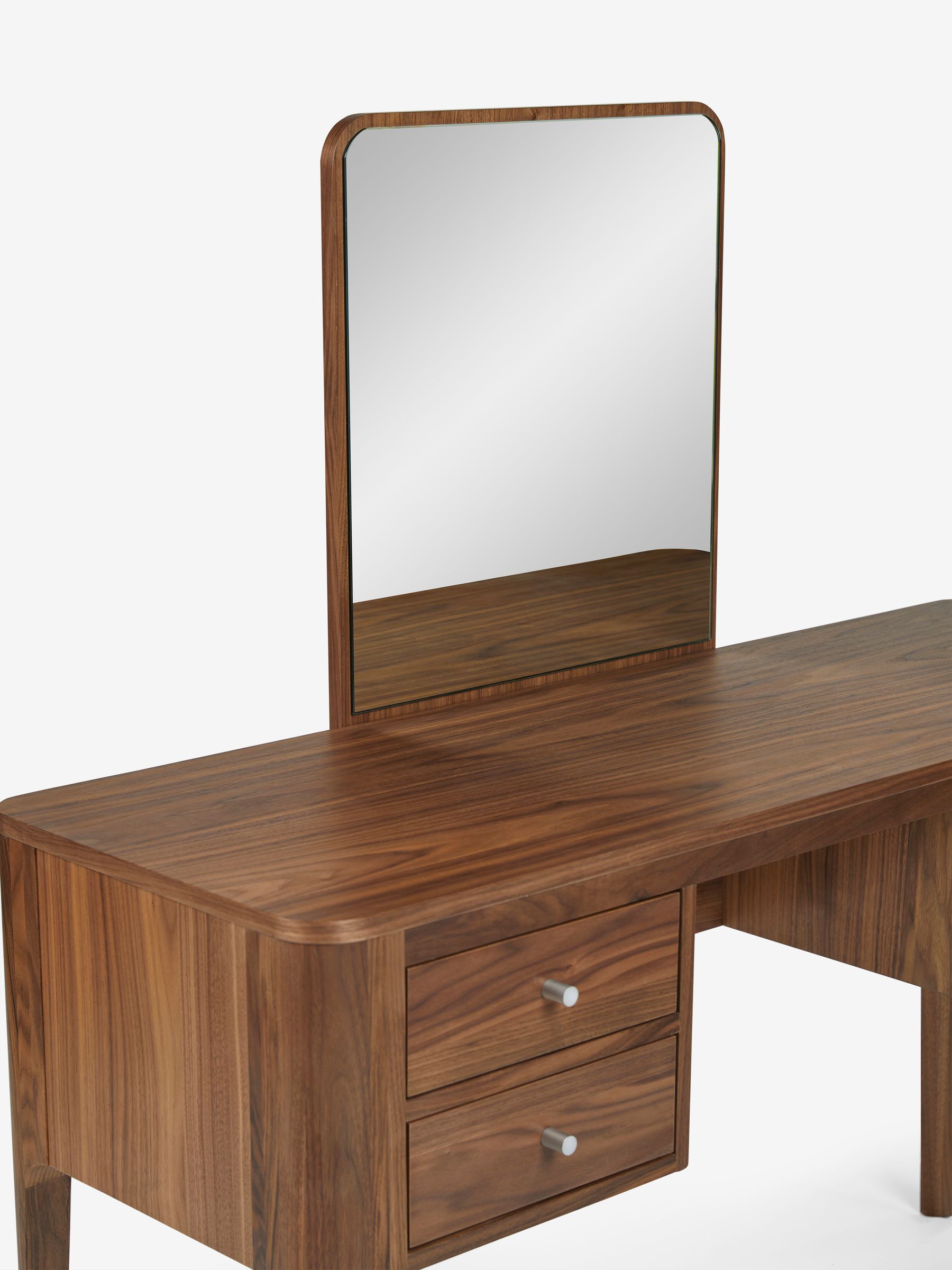 Jasper Conran London Brown Belgrave Walnut Dressing Table - Image 6 of 7