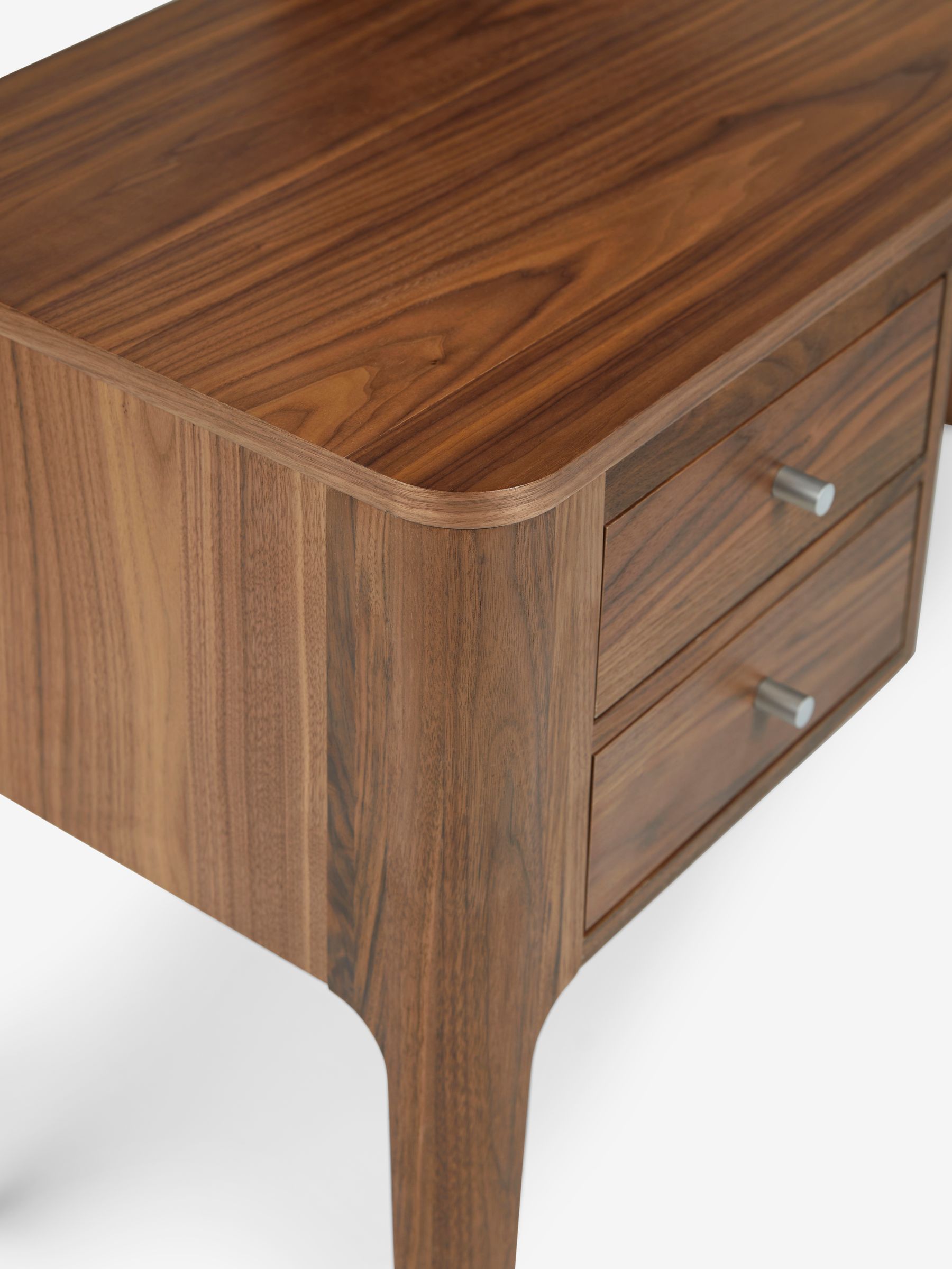 Jasper Conran London Brown Belgrave Walnut Dressing Table - Image 7 of 7