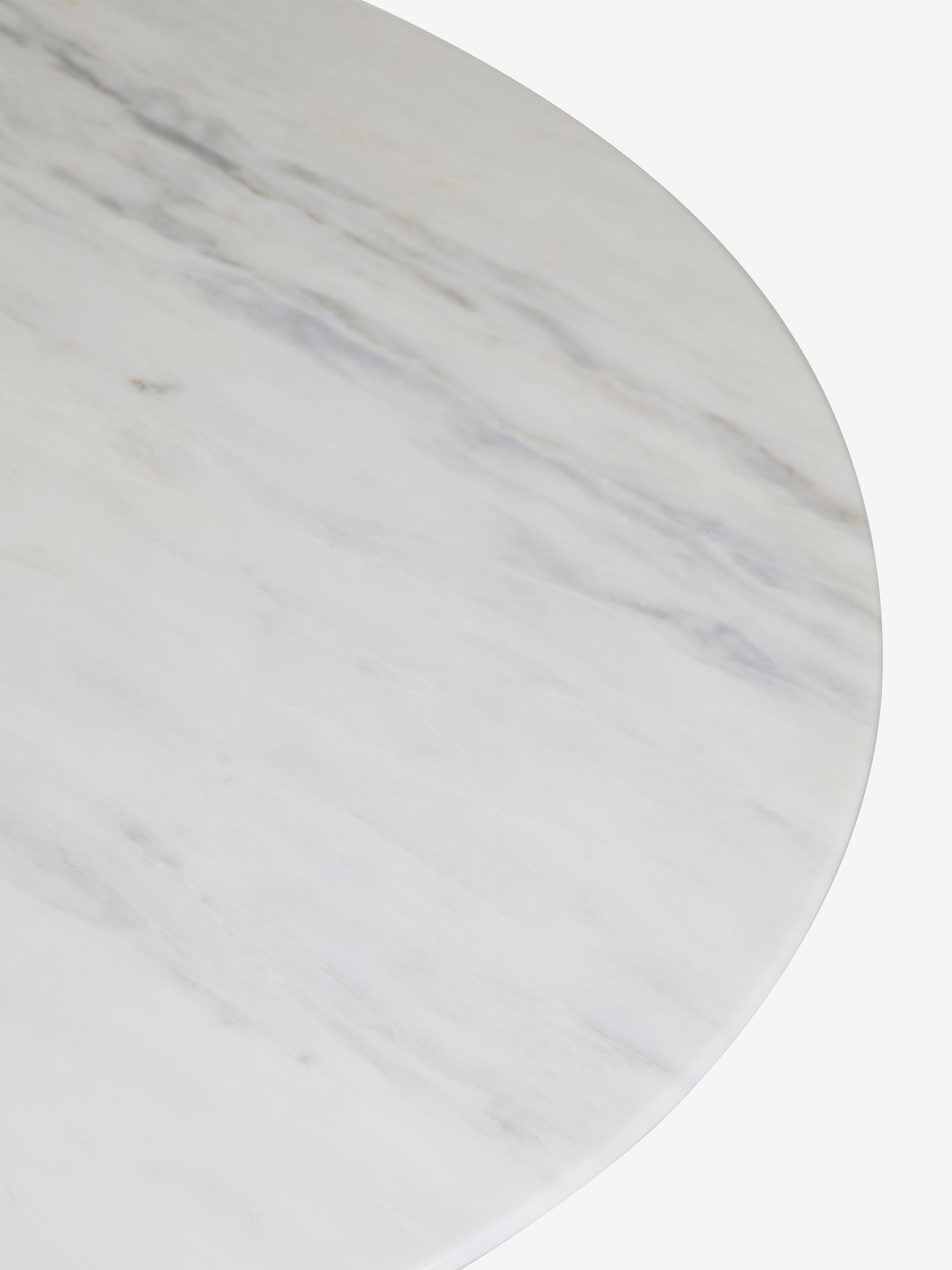 Jasper Conran London Brown Round 4 to 6 Seater Marble and Walnut Highbury Round Dining Table - Image 5 of 6