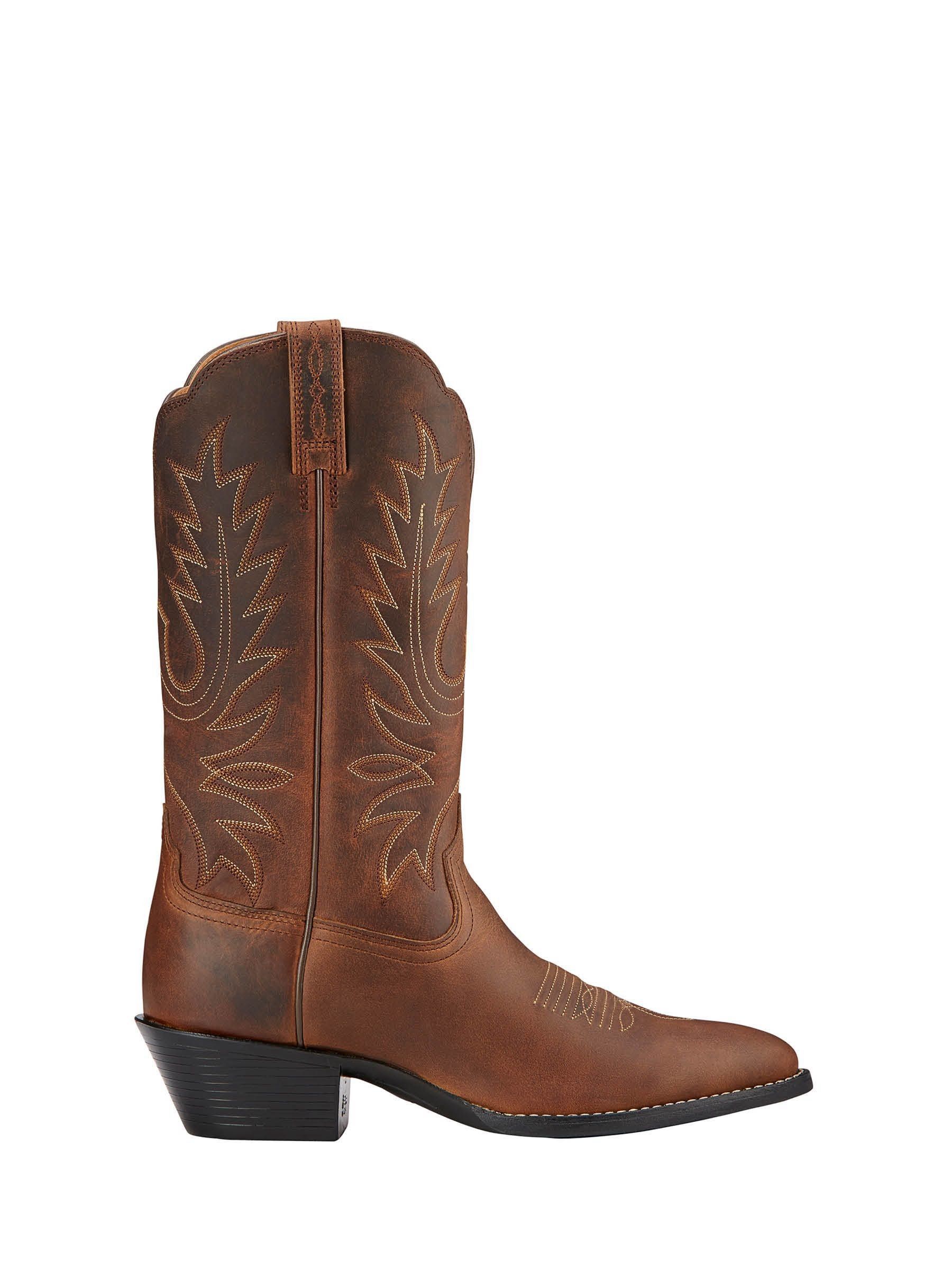 Ariat Brown Ariat Heritage Toe Western Boots - Image 1 of 4