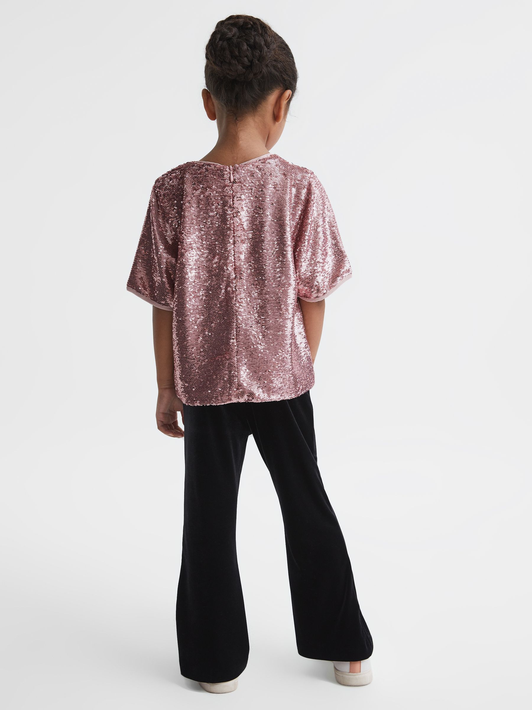 Senior Sequin T-Shirt Blouse in Pink - Image 5 of 6
