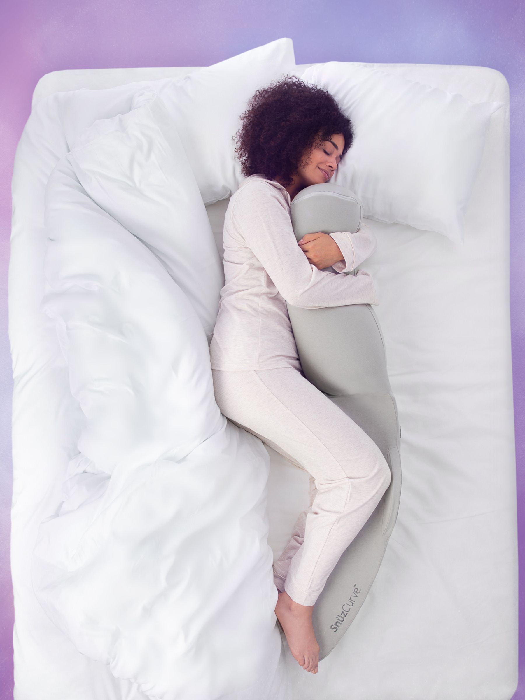 Snuz Grey Curve Grey Pregnancy Pillow - Image 2 of 8