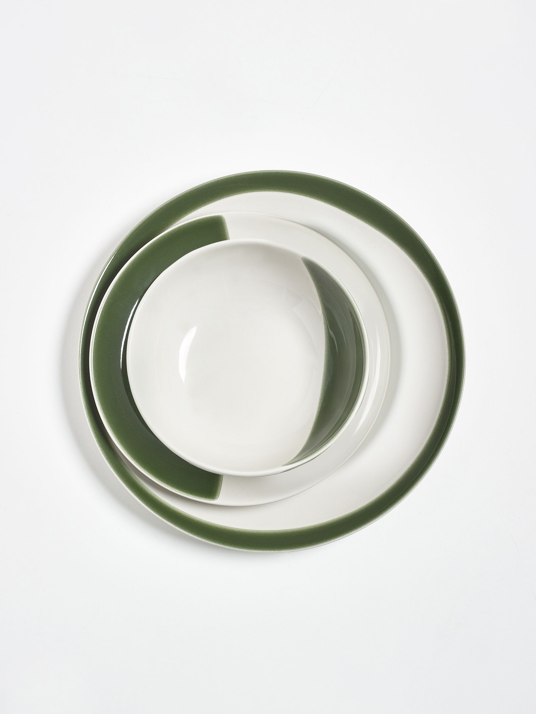 Jasper Conran London Green Abstract 12 Piece Set - Image 6 of 8