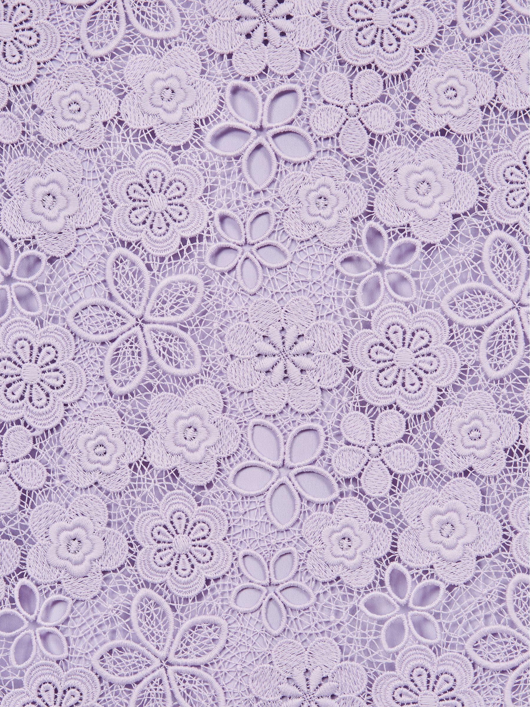 4-9 yrs Lace T-Shirt Dress in Lilac - Image 7 of 7