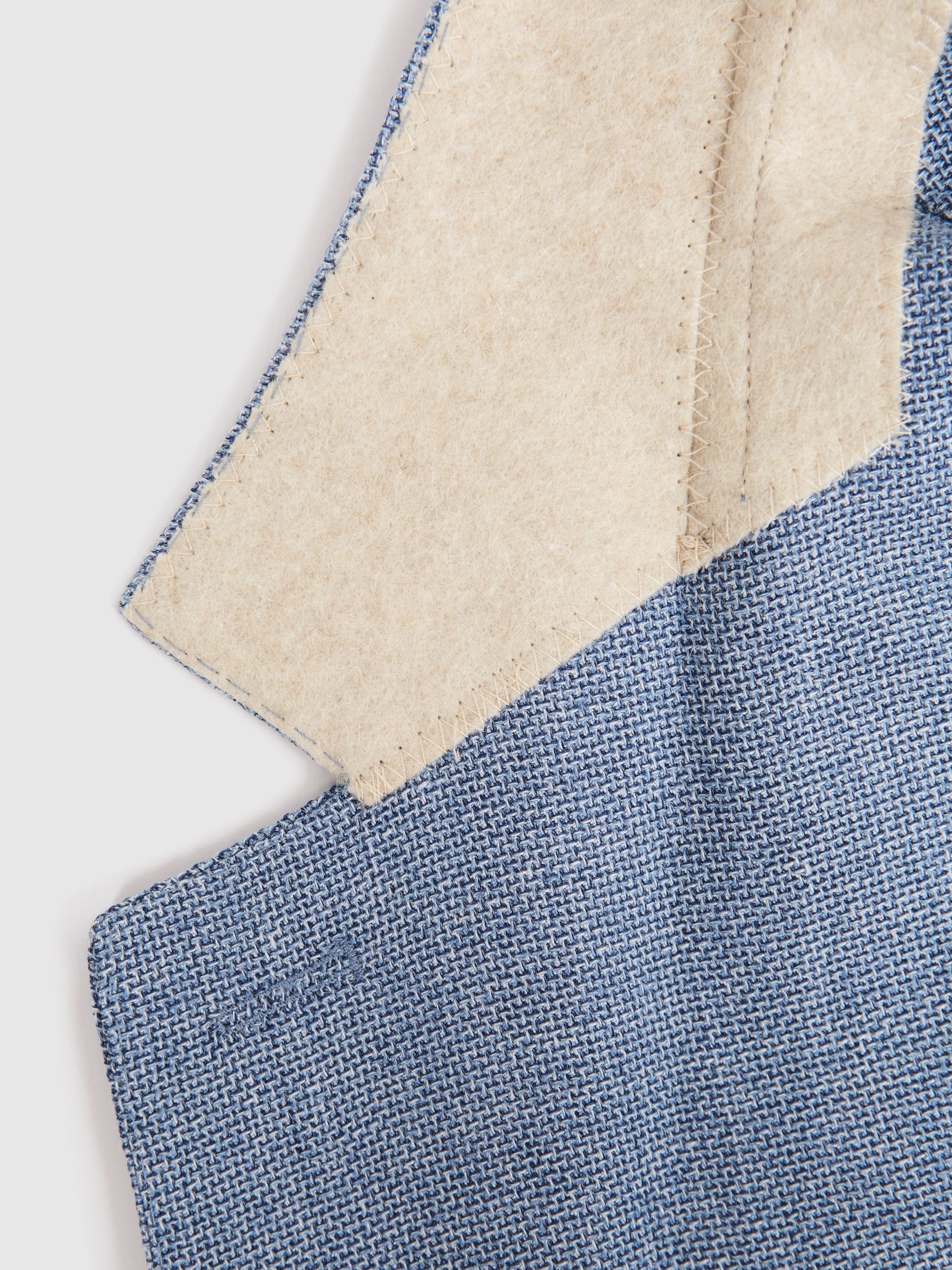 Single Breasted Patch Pocket Blazer in Soft Blue - Image 8 of 8