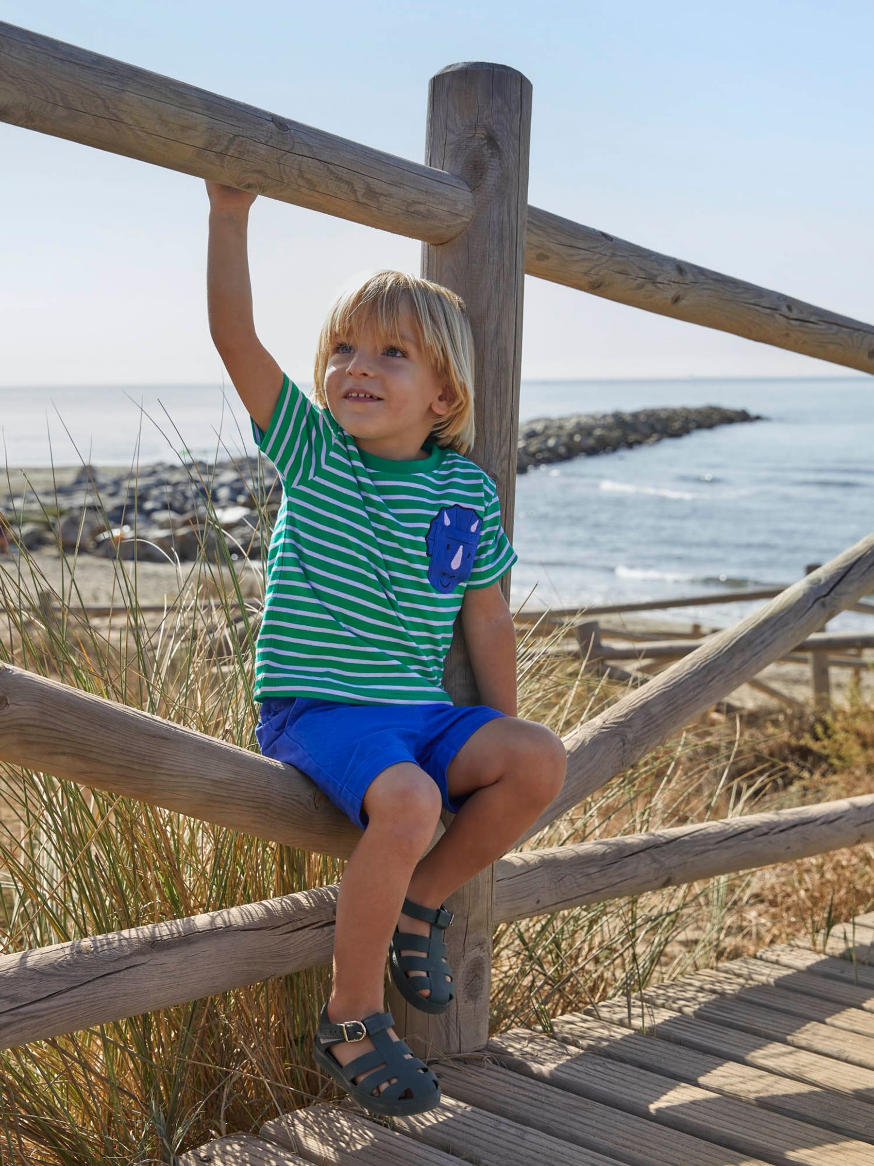 Cobalt Blue Twill Chino Shorts - Image 2 of 3