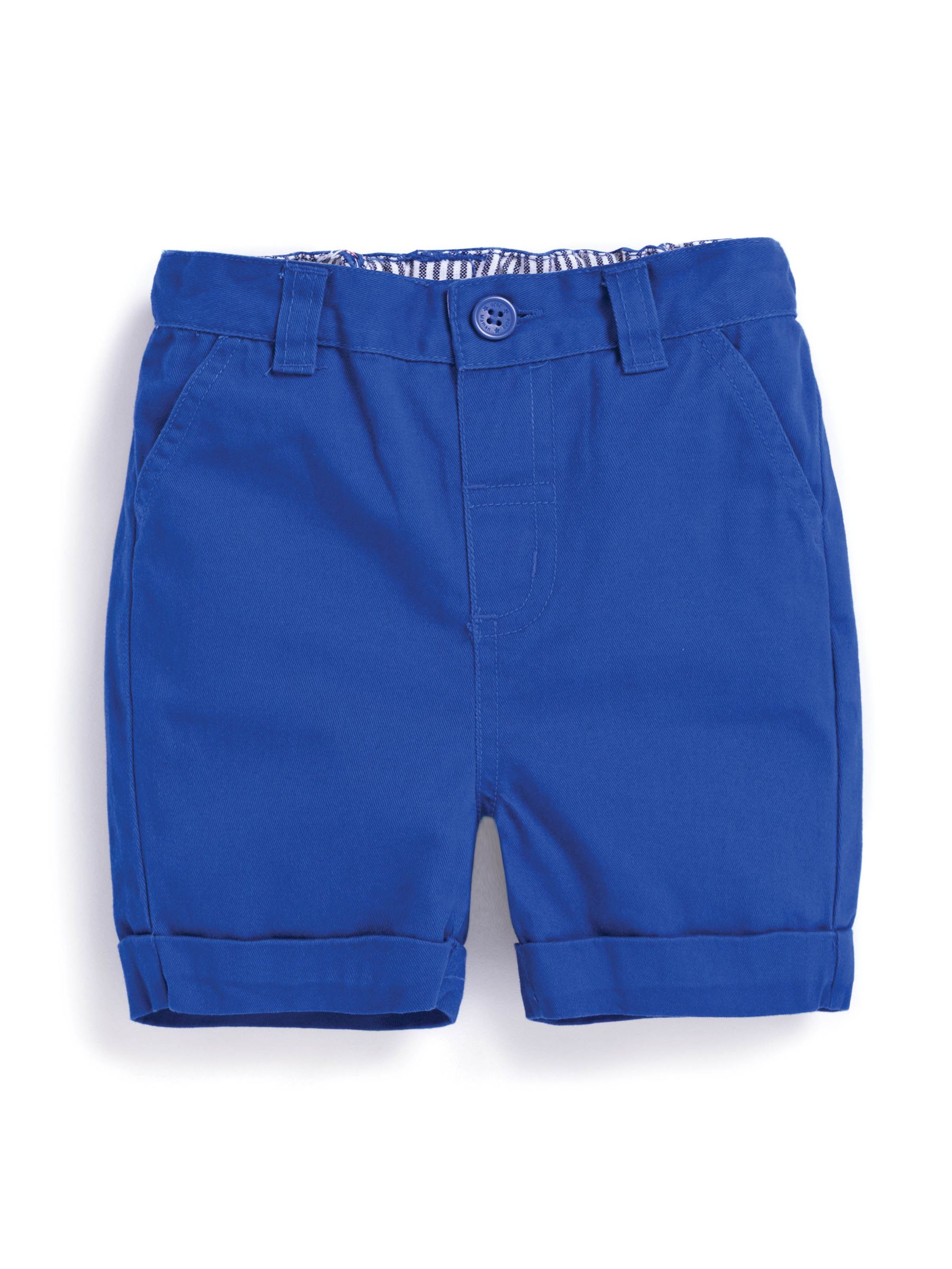 Cobalt Blue Twill Chino Shorts - Image 4 of 4