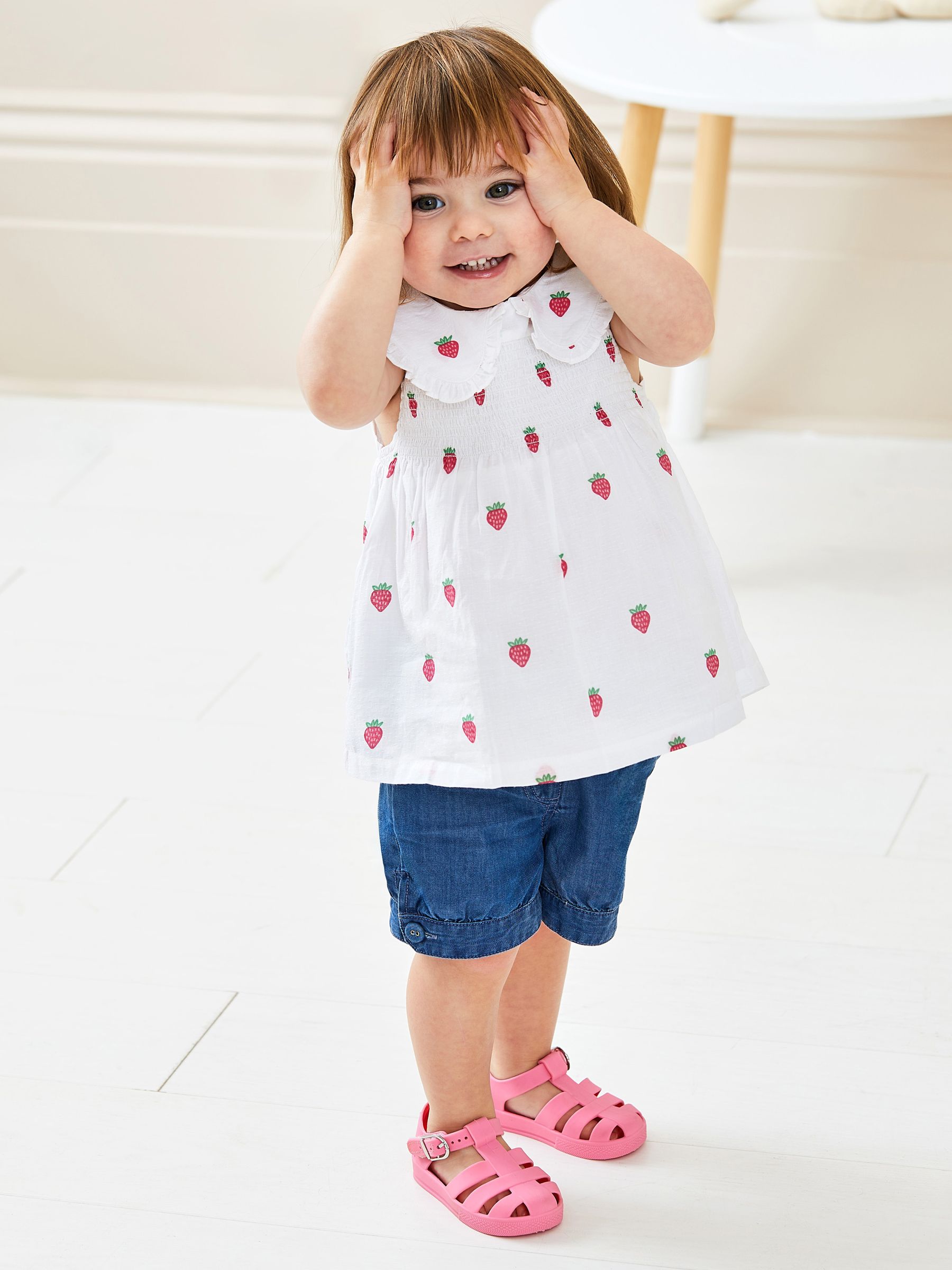 Pretty Shorts in Chambray - Image 1 of 4