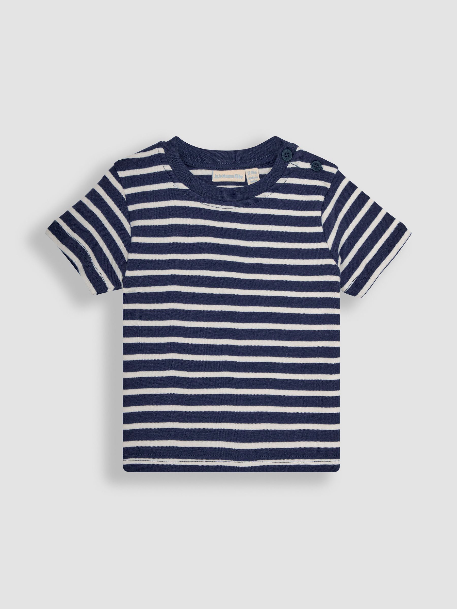 Navy Ecru Stripe Stripe T-Shirt - Image 4 of 6
