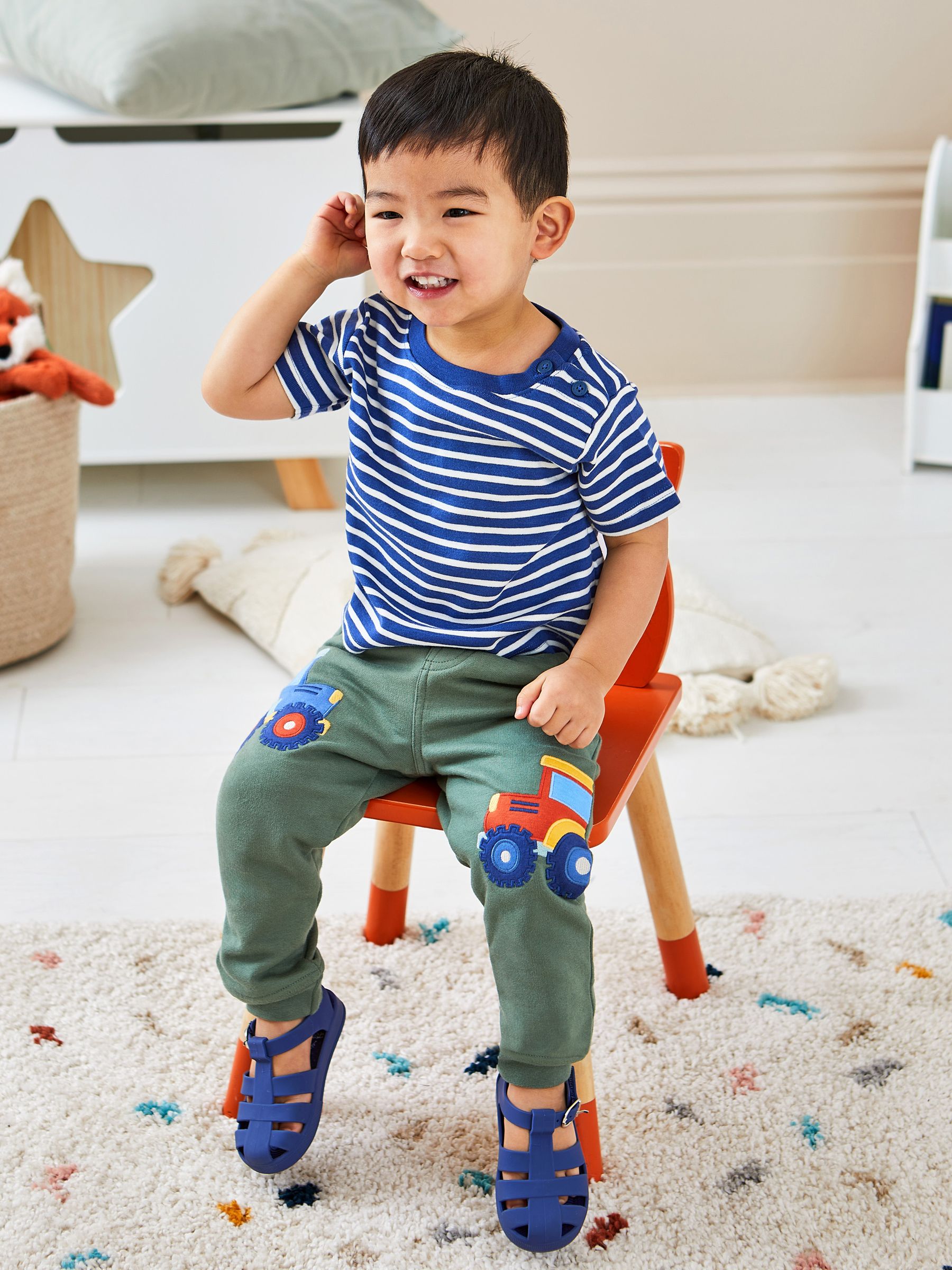 Indigo Blue Stripe T-Shirt - Image 1 of 4