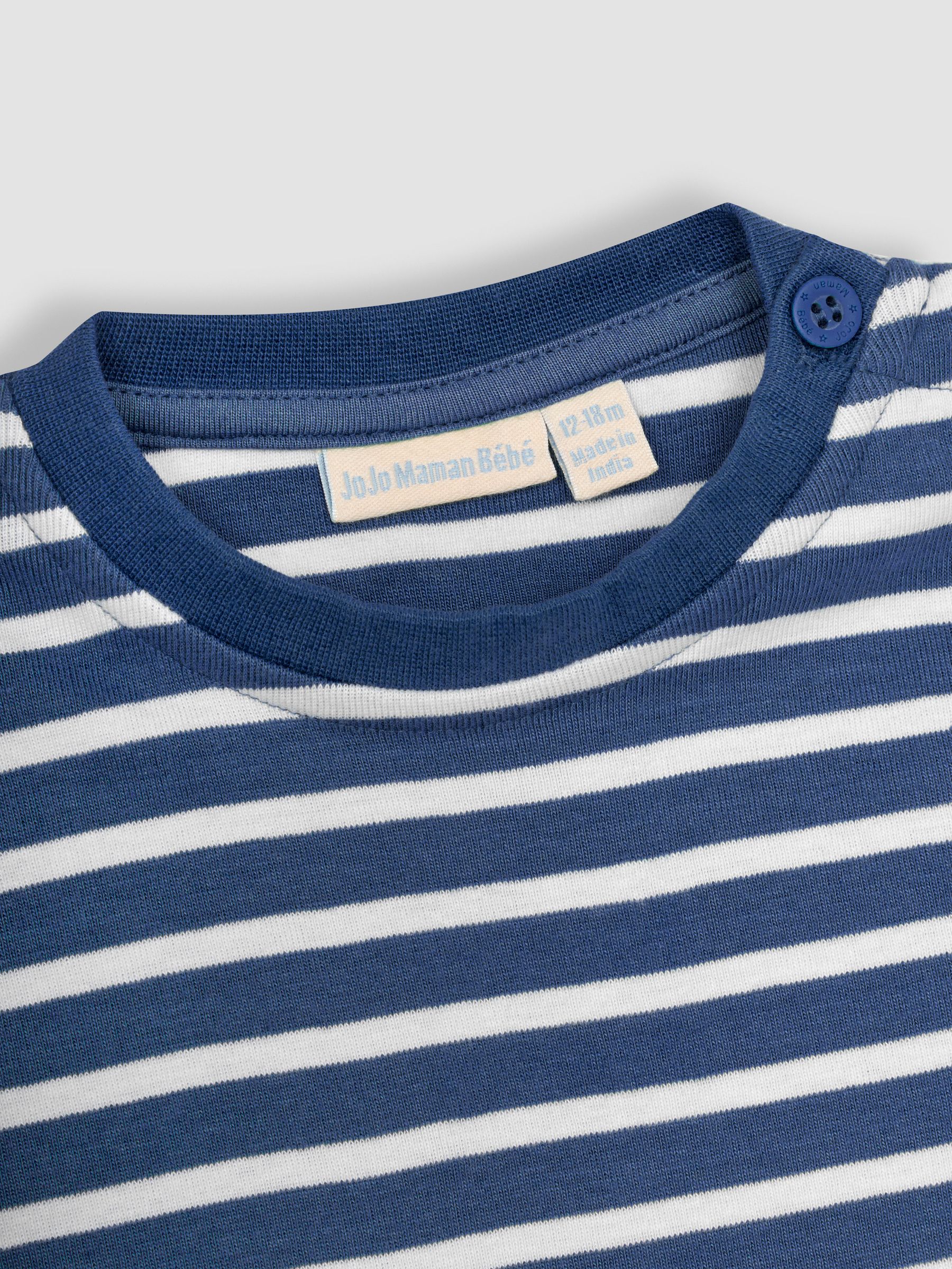Indigo Blue Stripe T-Shirt - Image 3 of 4