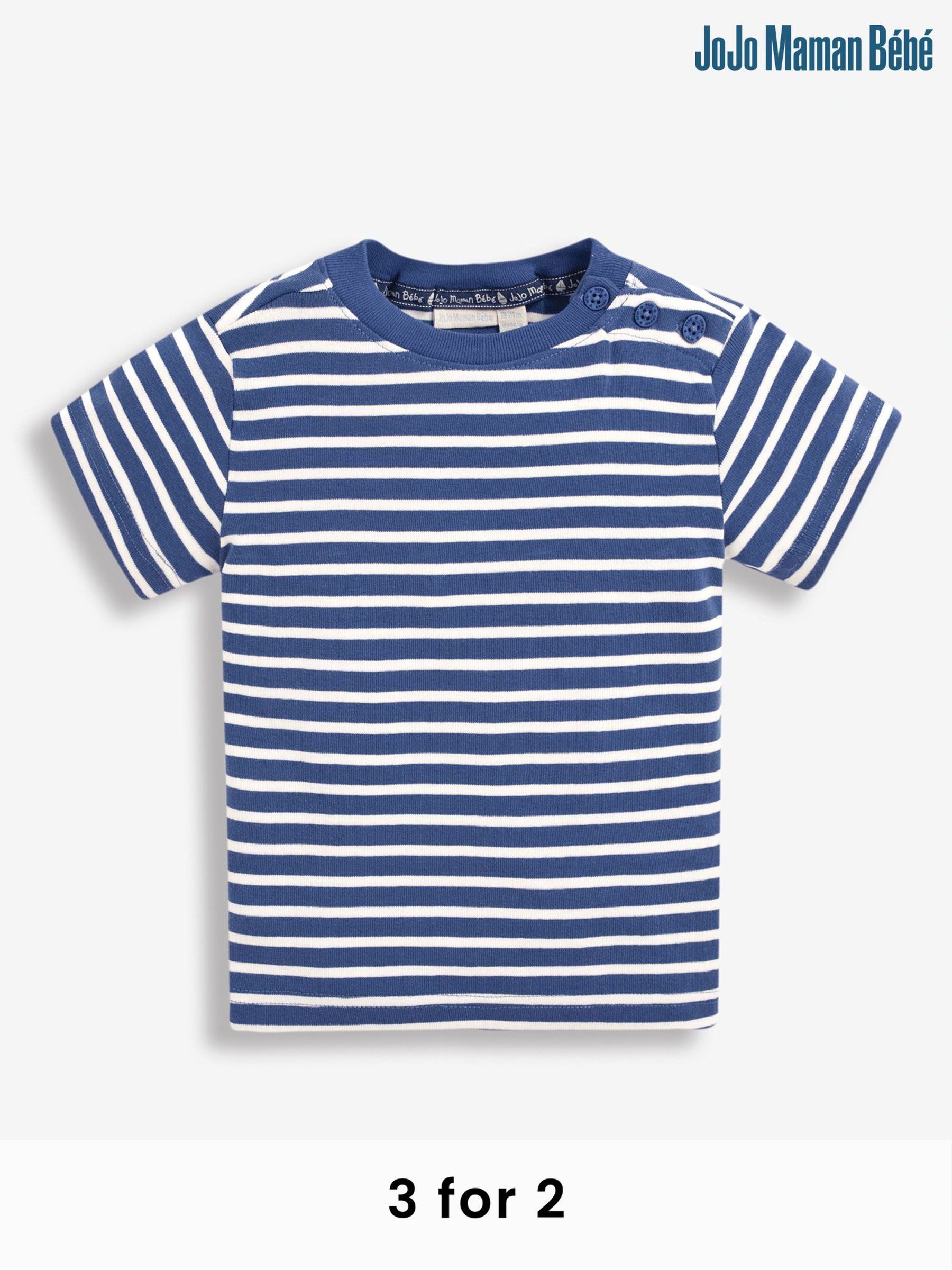Indigo Blue Stripe T-Shirt - Image 5 of 5
