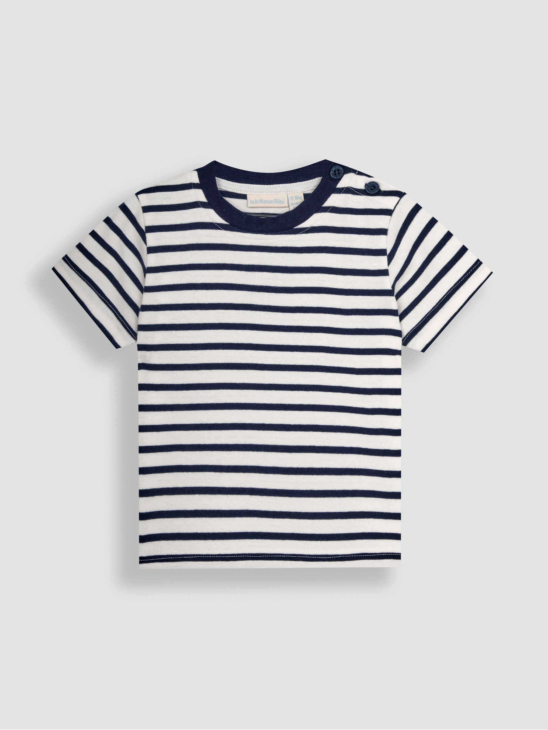 Ecru Navy Stripe Stripe T-Shirt - Image 1 of 5