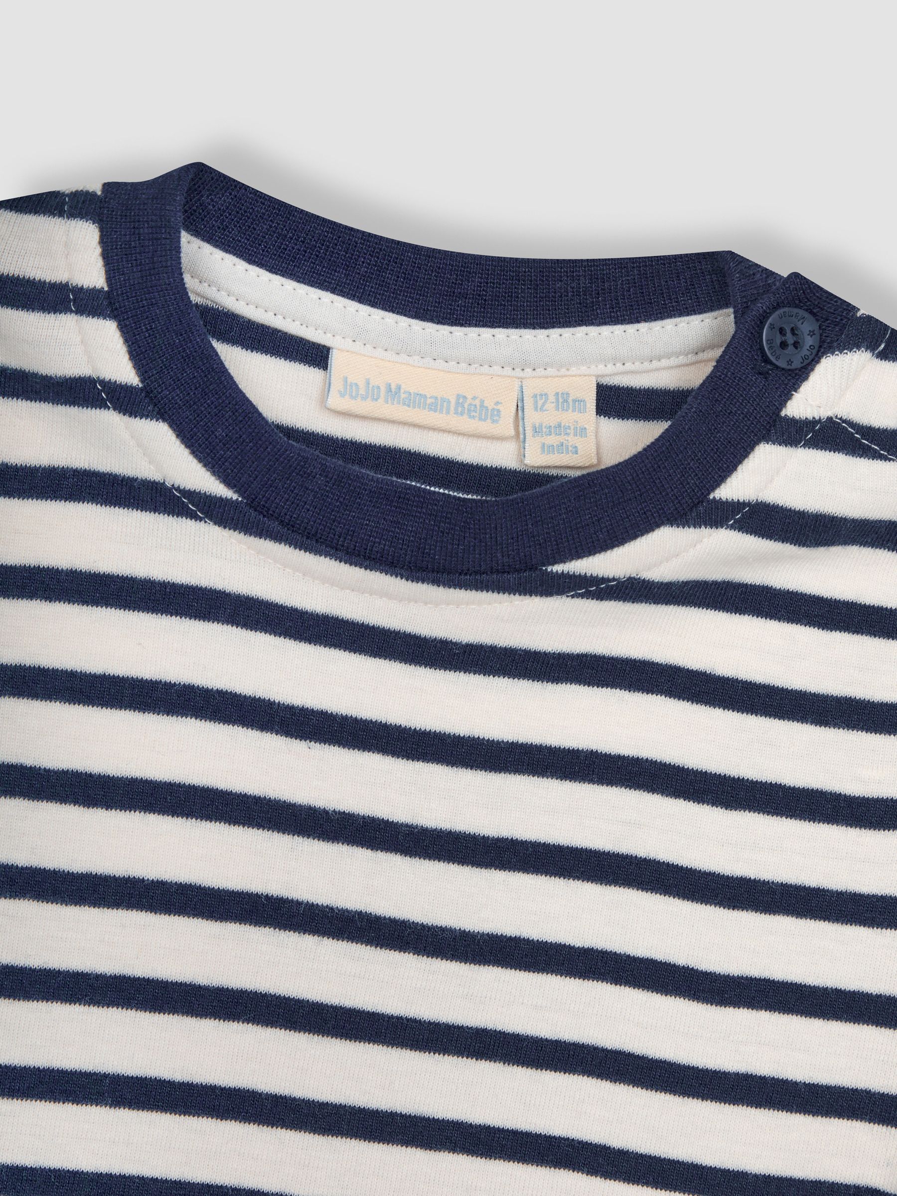 Ecru Navy Stripe Stripe T-Shirt - Image 2 of 5