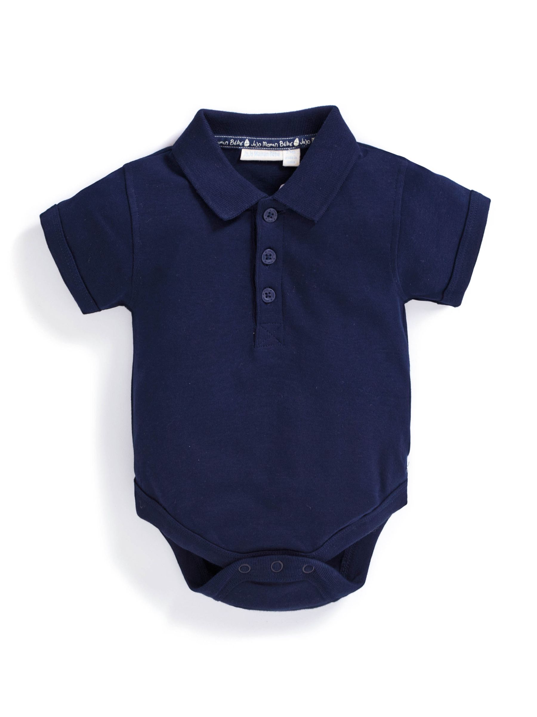 Navy Short Sleeve Polo Shirt Bodysuit - Image 1 of 1