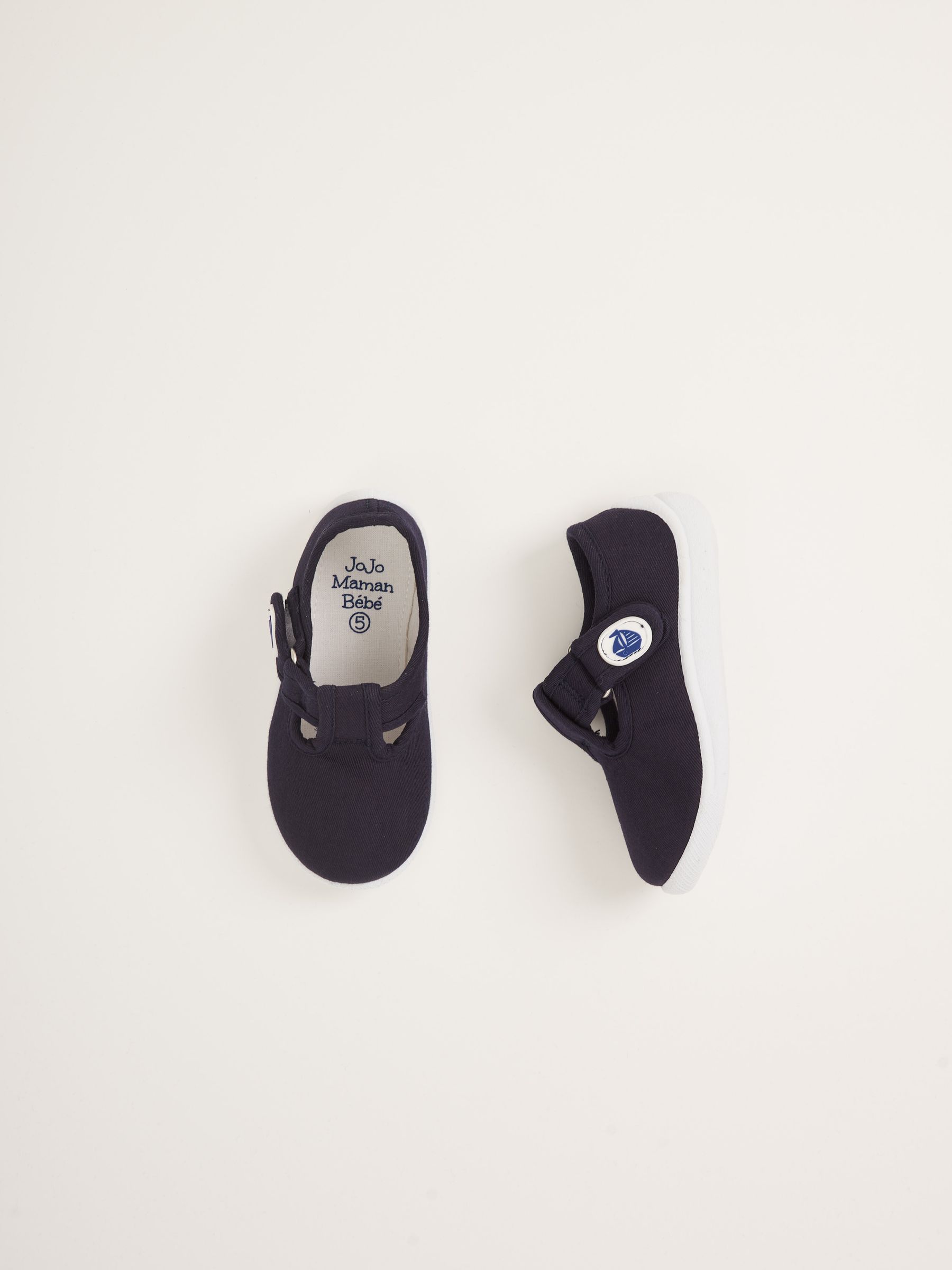 Navy Blue Canvas Summer Shoes - Image 3 of 4