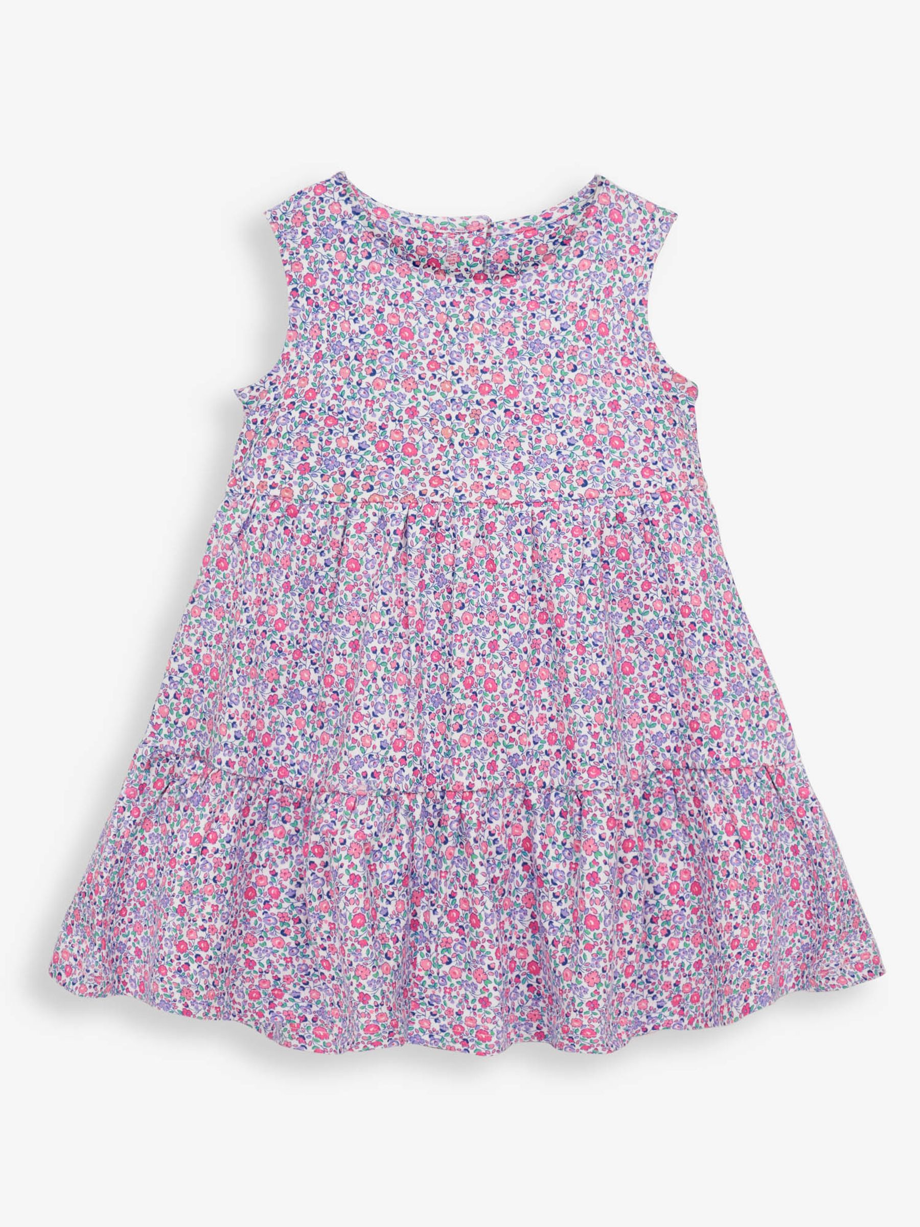Girls' Ditsy Tiered Dress in Pastel - Image 1 of 2
