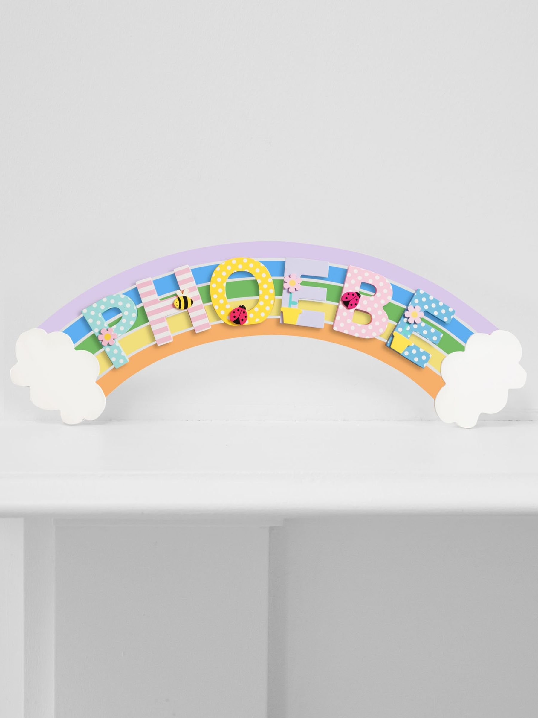 Curved Rainbow Door Plaque - Image 1 of 3