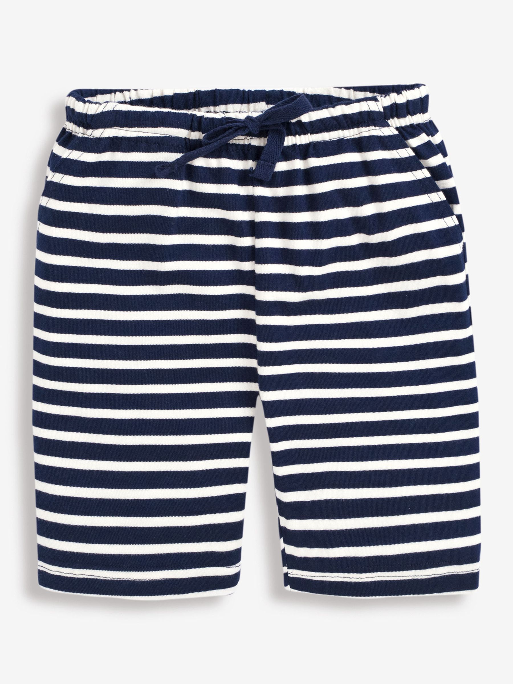 Navy Ecru Stripe Boys' Bermuda Shorts - Image 1 of 1
