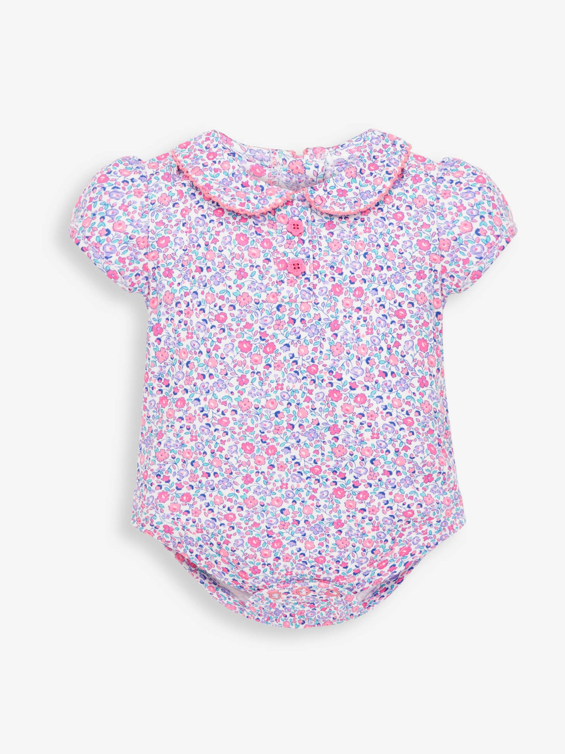 Pastel Ditsy Ditsy Floral Peter Pan Bodysuit - Image 1 of 2
