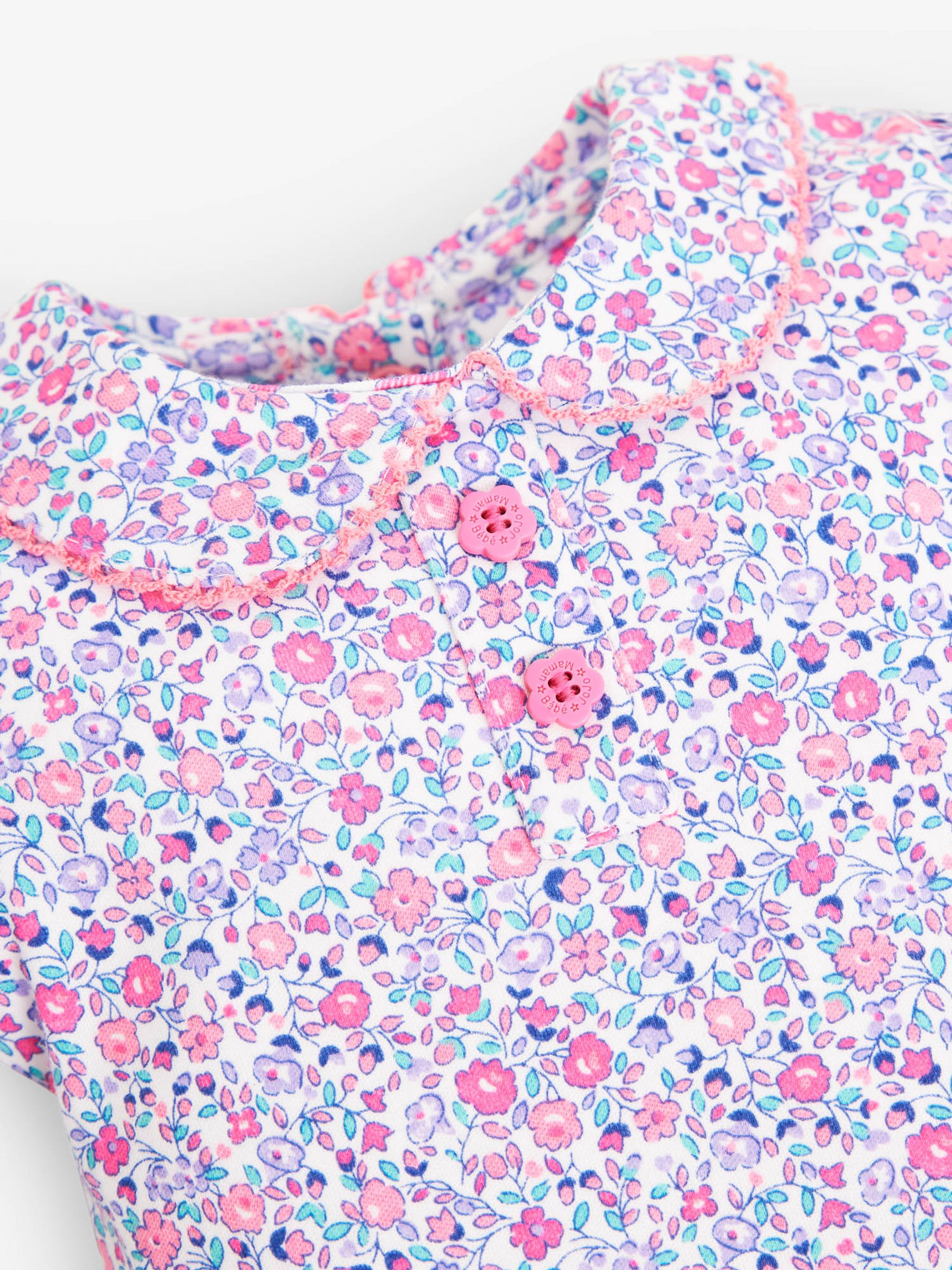 Pastel Ditsy Ditsy Floral Peter Pan Bodysuit - Image 2 of 2