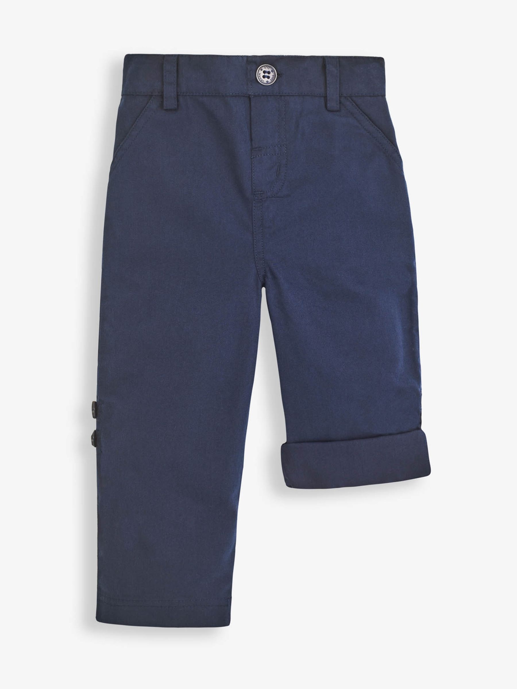Navy Blue Twill Convertible Chinos - Image 3 of 6
