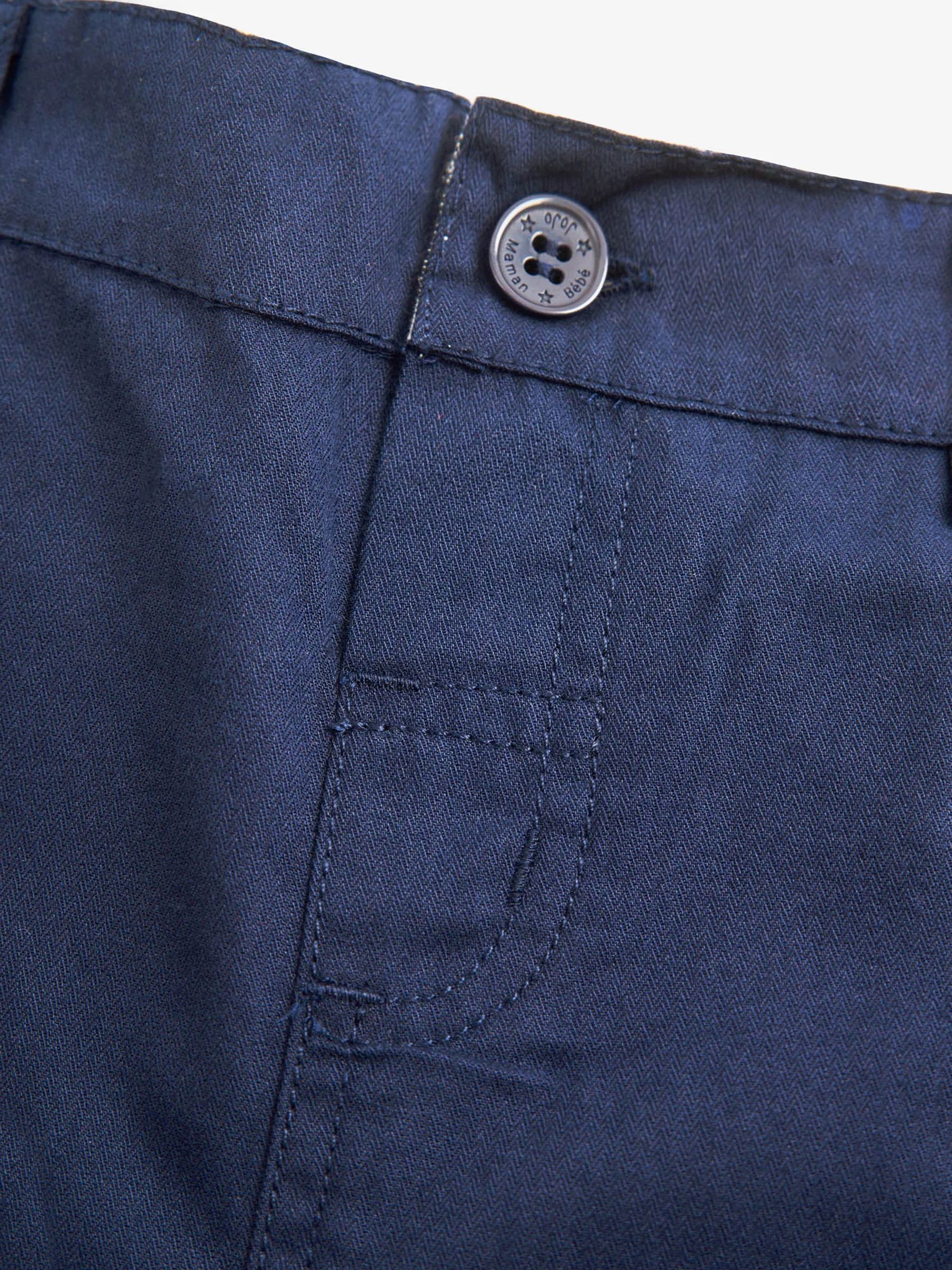 Navy Blue Twill Convertible Chinos - Image 5 of 6
