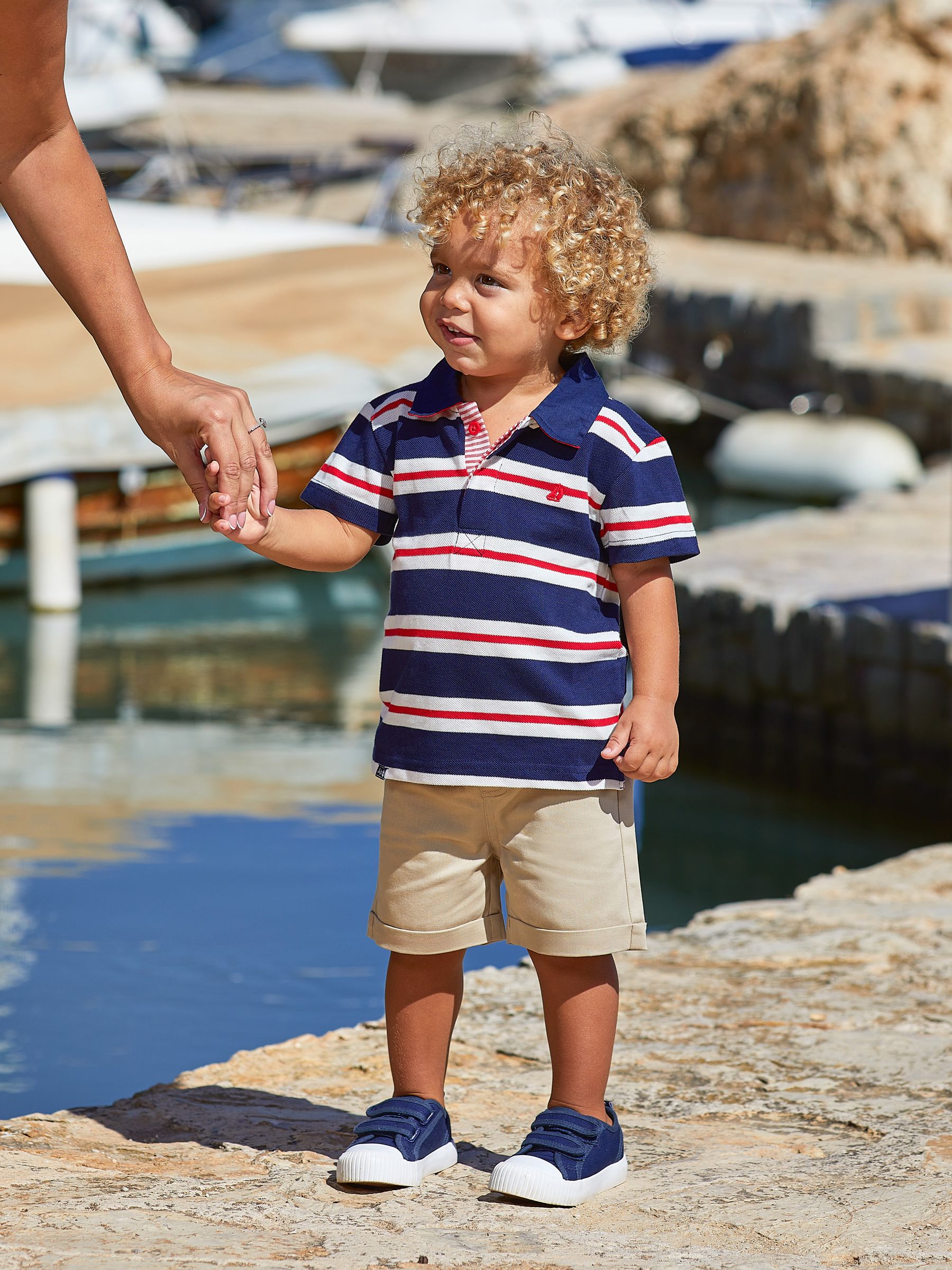 Red Classic Stripe Polo Shirt - Image 1 of 3