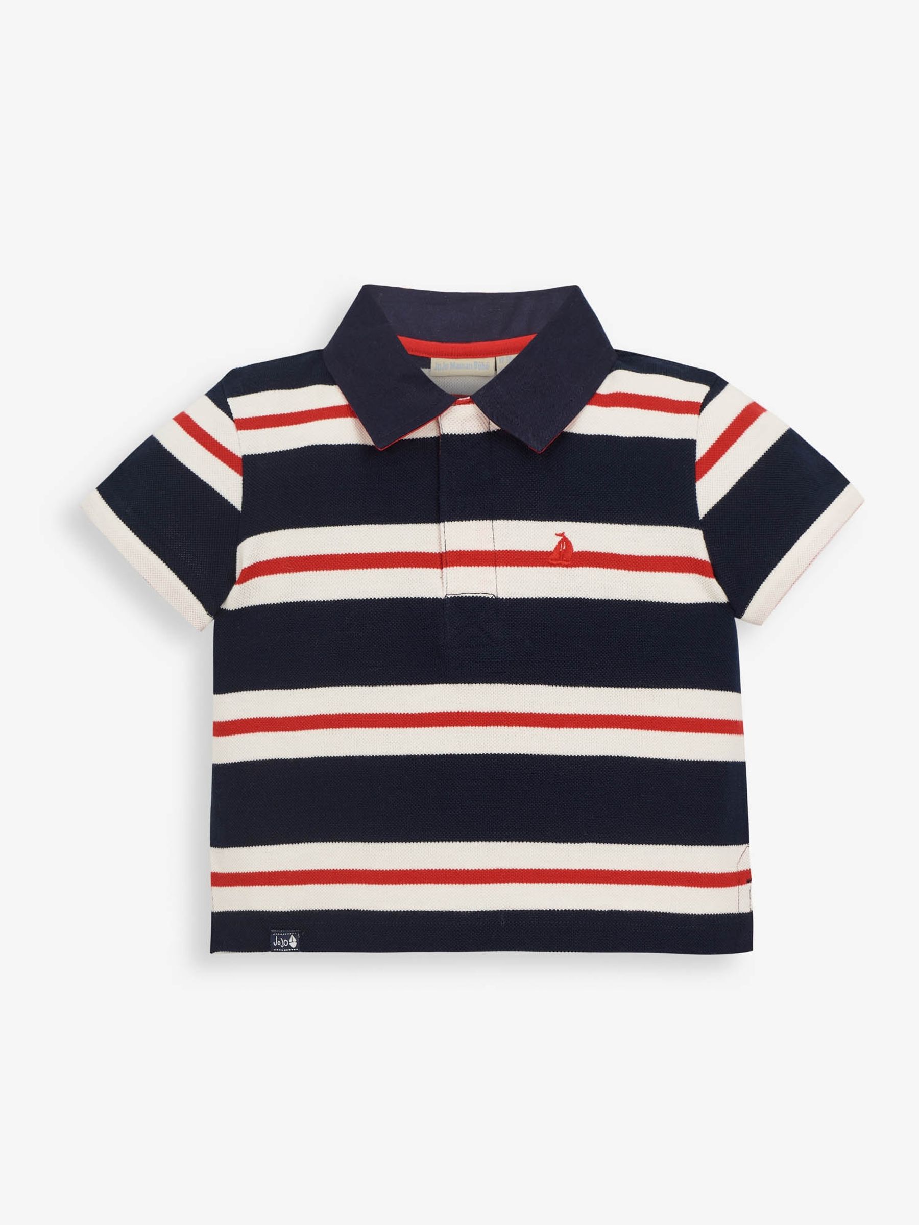 Red Classic Stripe Polo Shirt - Image 2 of 3