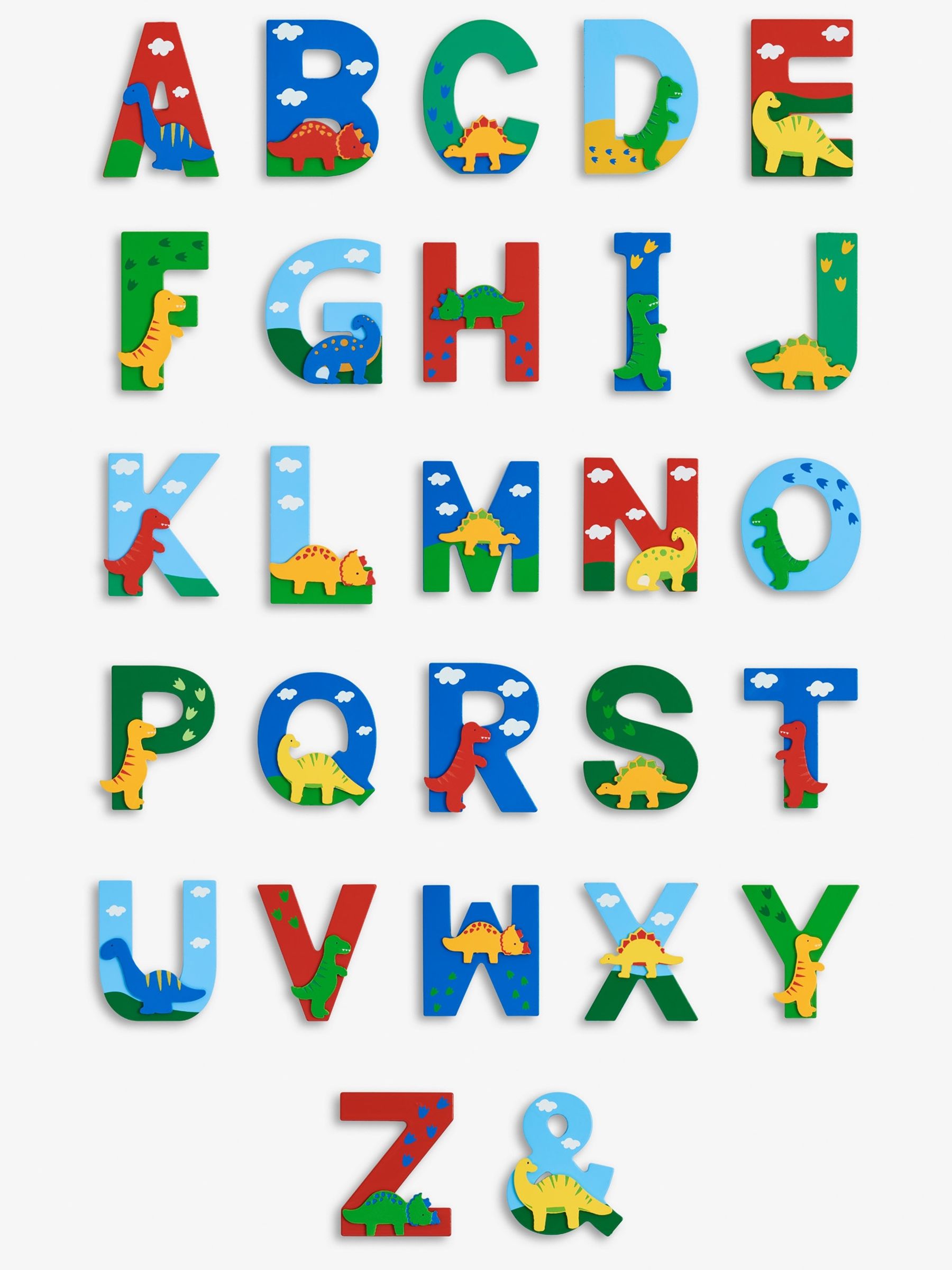 Dinosaur Wooden Letters - Image 1 of 12