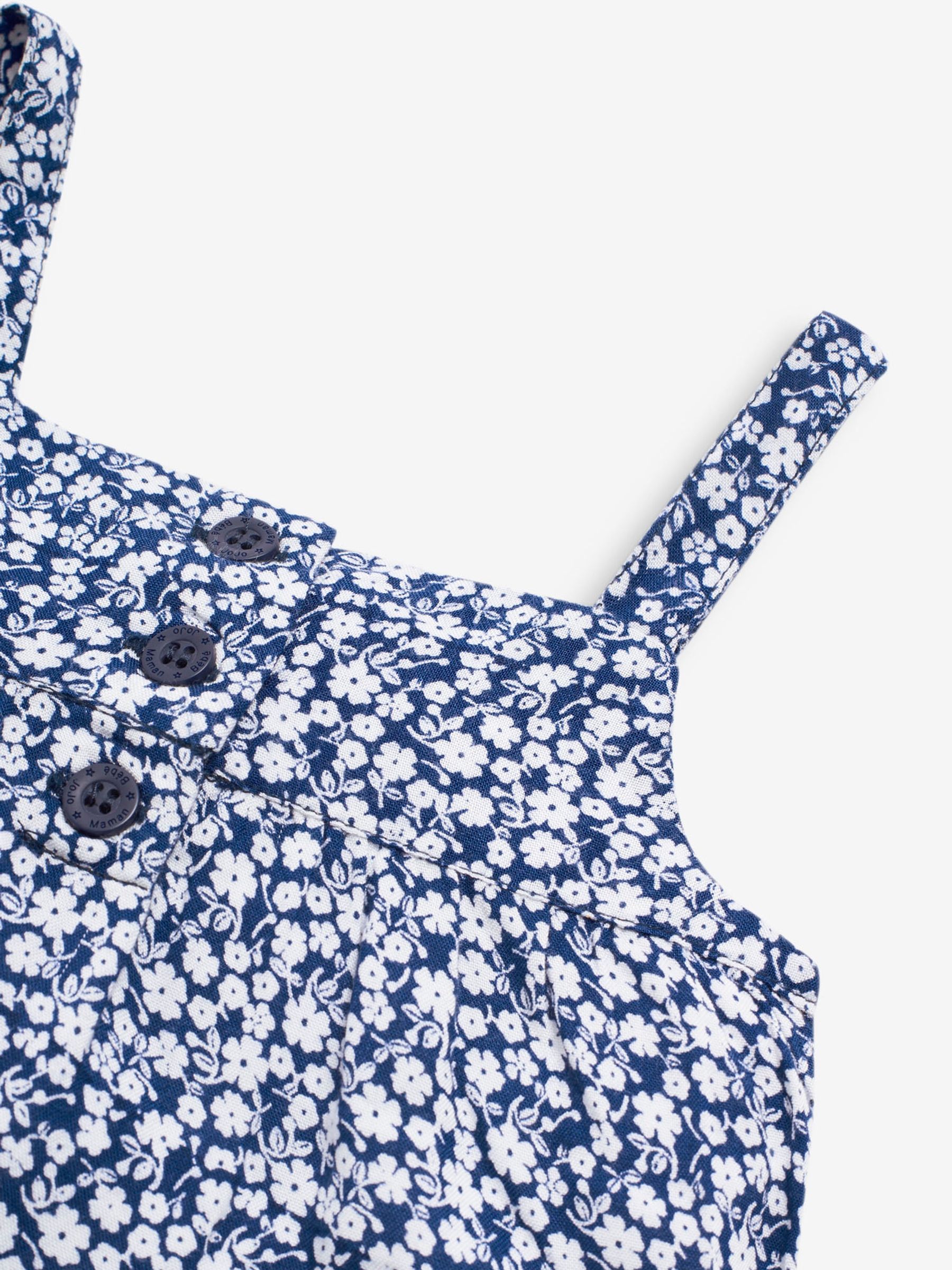 Navy Blue Ditsy Floral Jumpsuit - Image 2 of 2