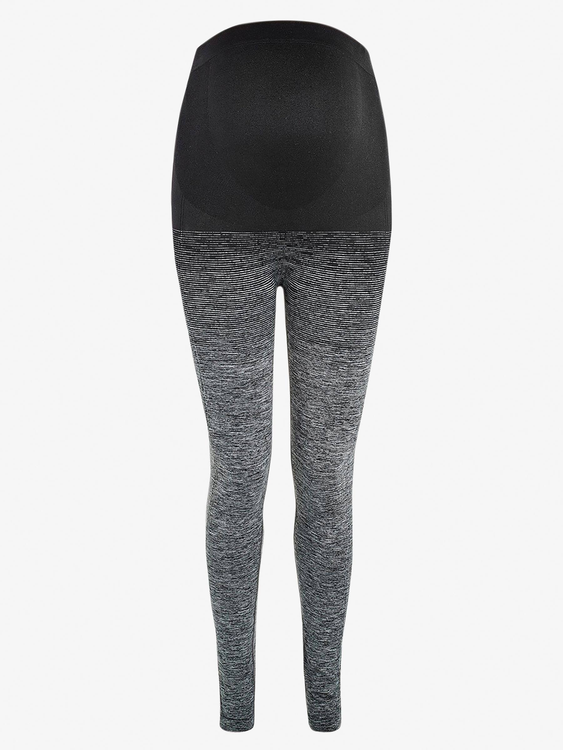 Ombré Maternity Seamless Support Workout Leggings in Grey - Image 4 of 4