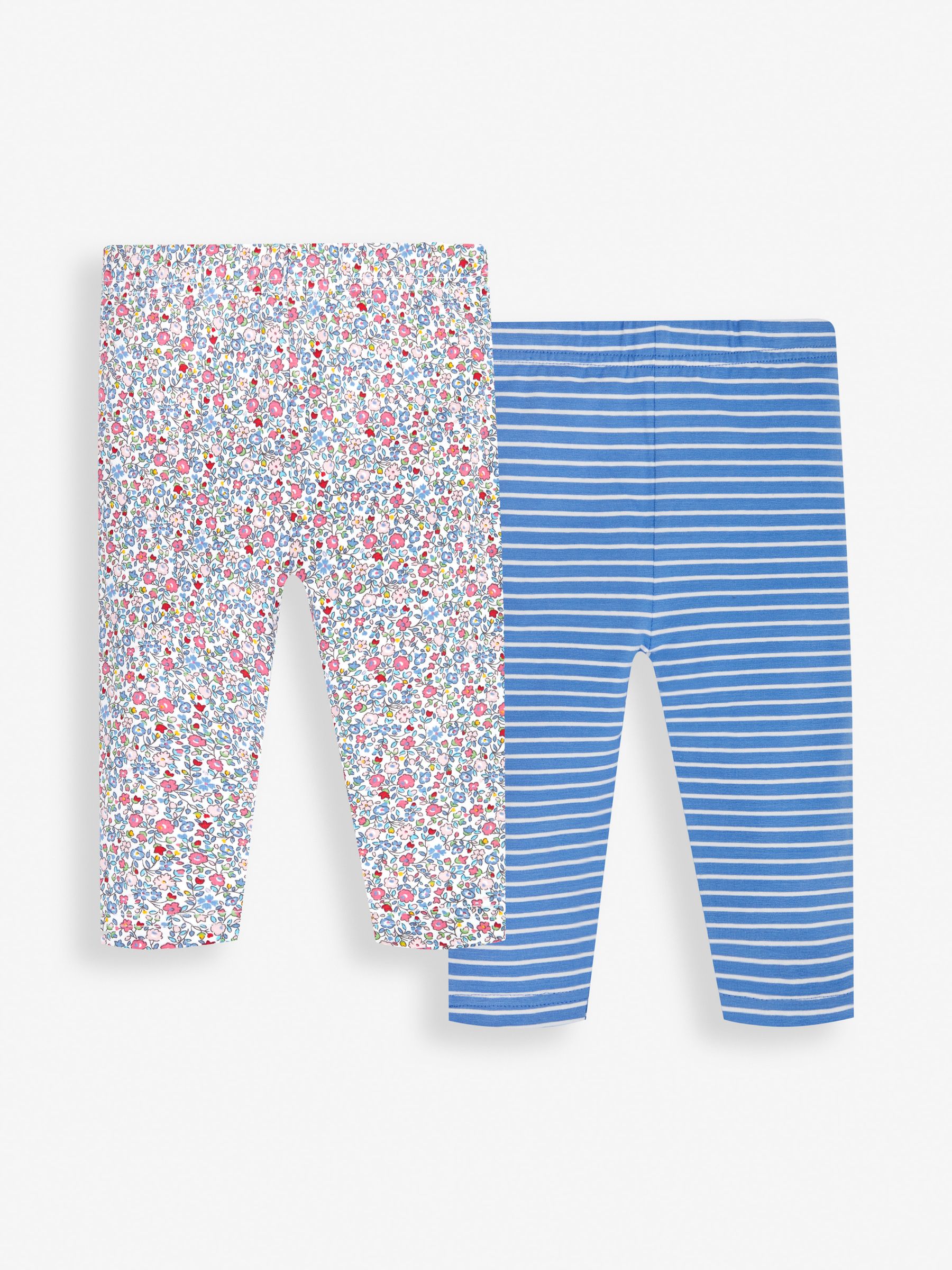 2-Pack Girls' Floral Cropped Leggings in Summer Ditsy - Image 1 of 5
