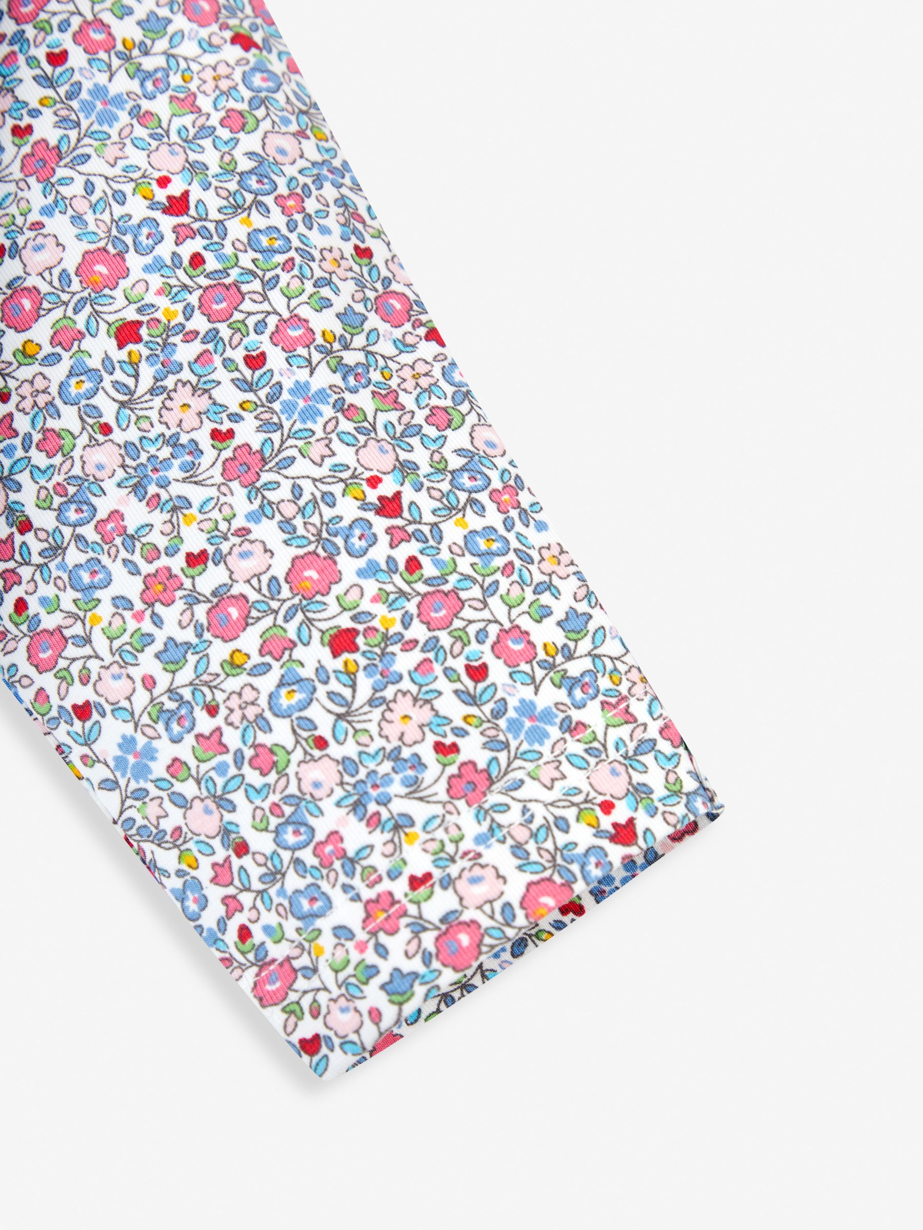 2-Pack Girls' Floral Cropped Leggings in Summer Ditsy - Image 4 of 5