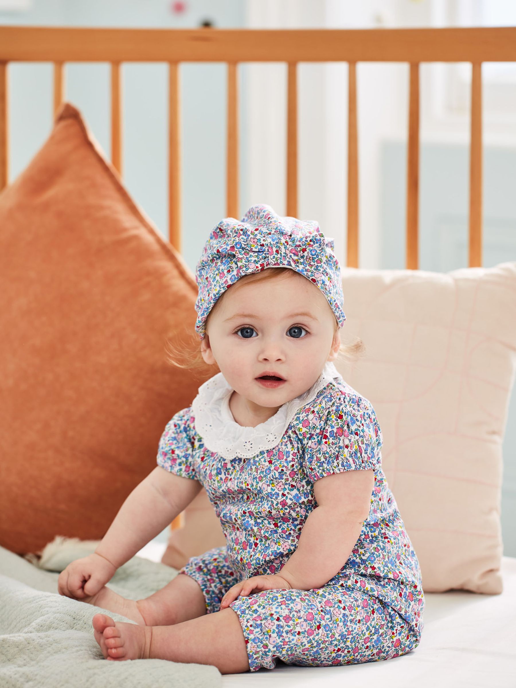 Summer Ditsy Pink 2-Pack Pretty Baby Rompers - Image 4 of 4