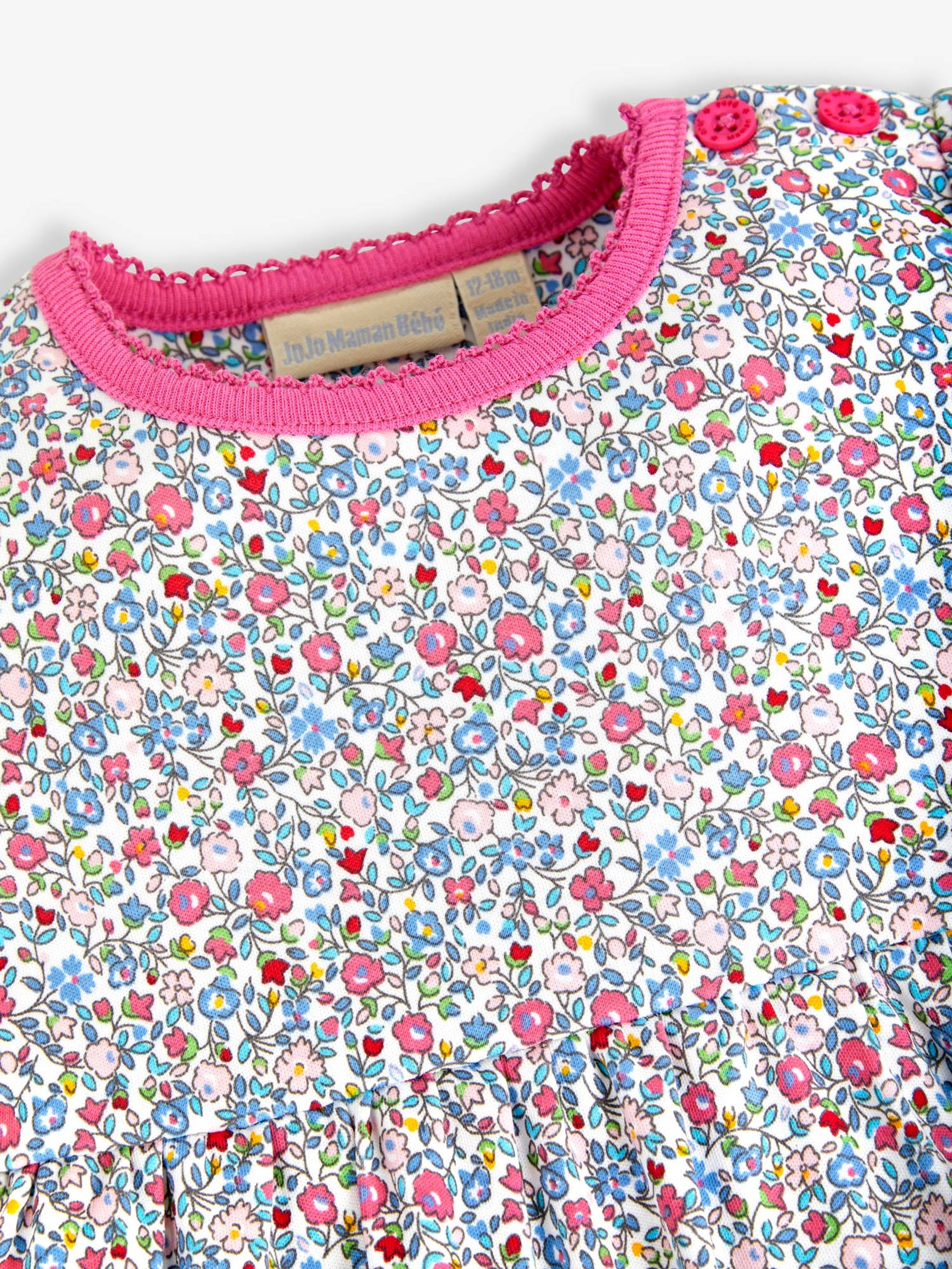 Girls' Ditsy Floral Summer Dress in Summer Ditsy - Image 2 of 2