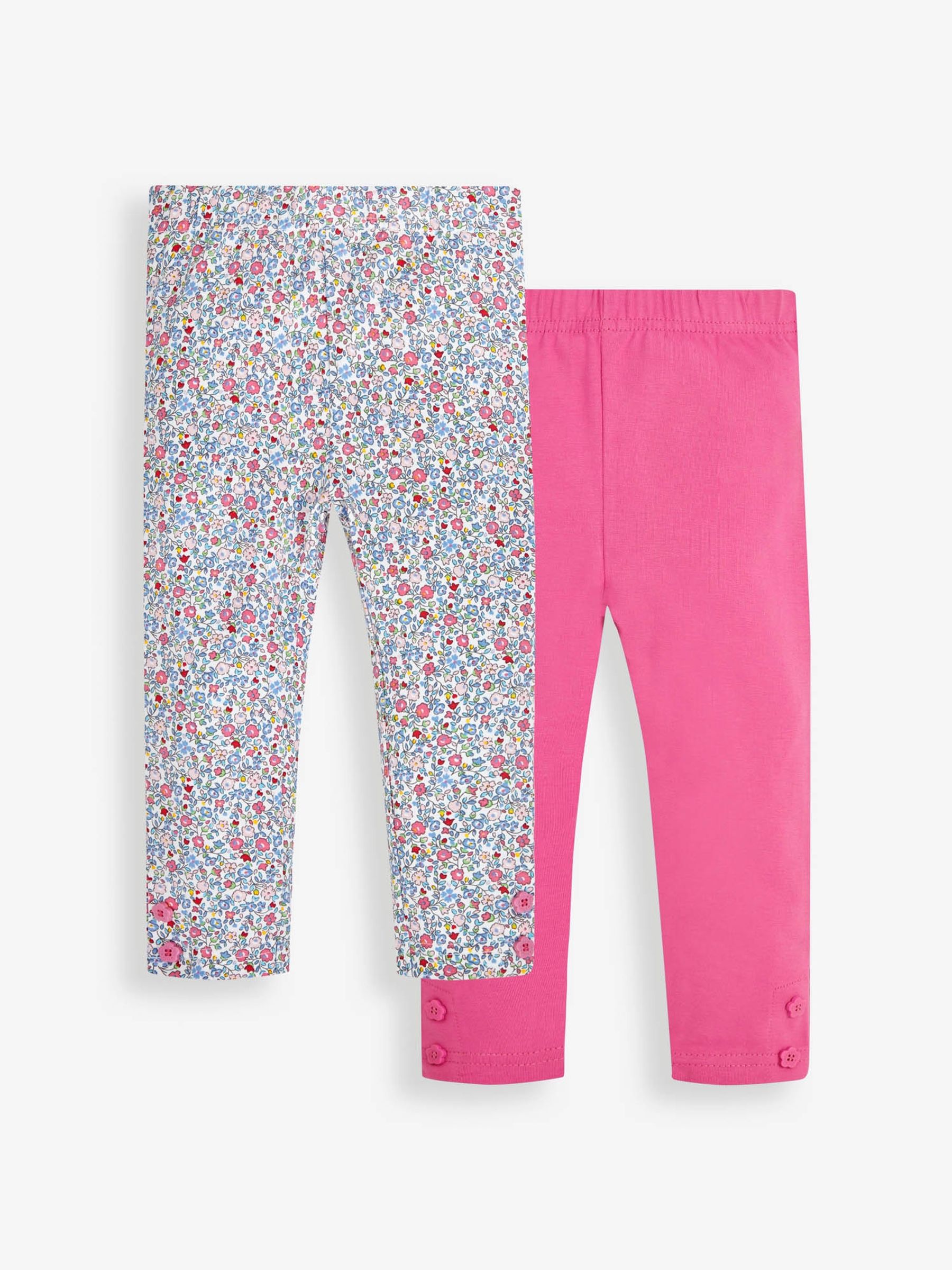Summer Ditsy Floral & Pink 2-Pack Leggings - Image 1 of 5