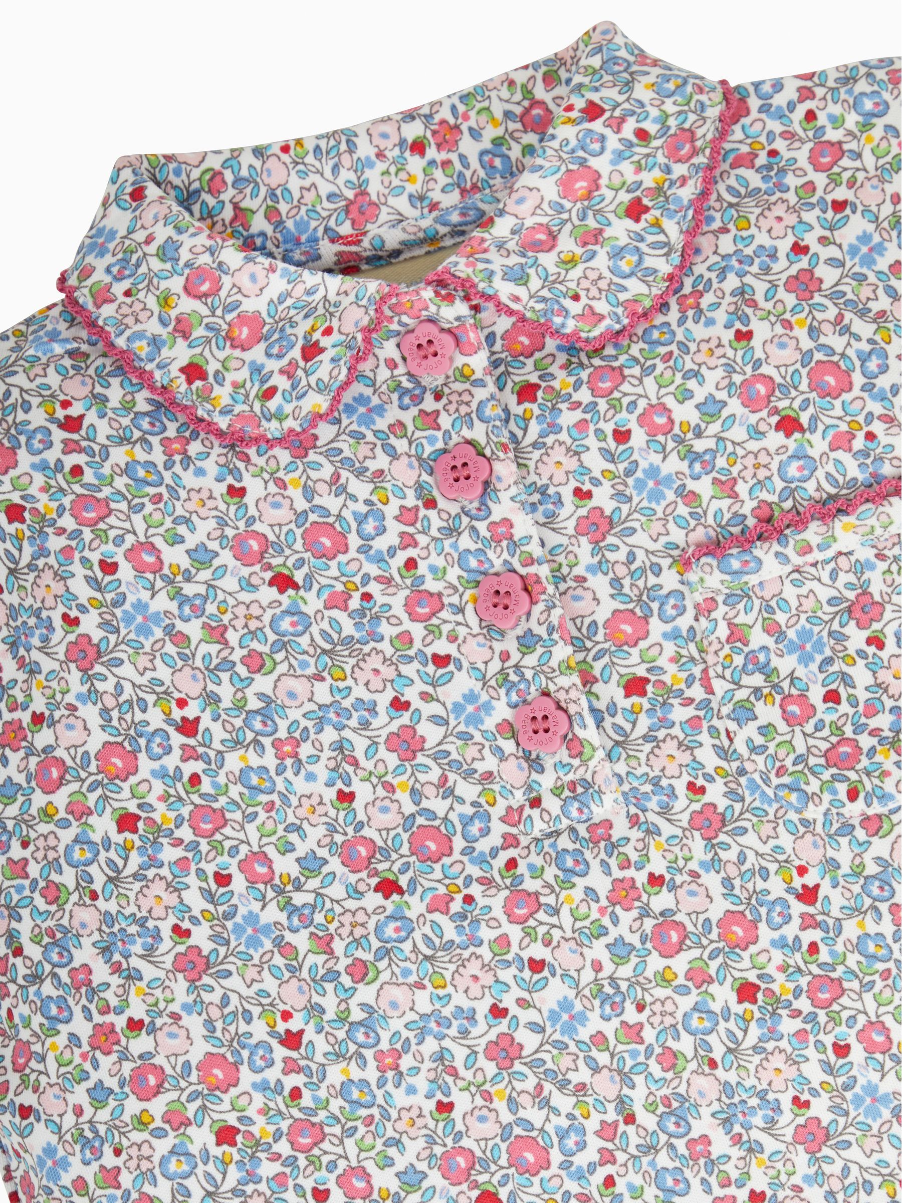 Pink Summer Ditsy Floral Polo Shirt - Image 2 of 2