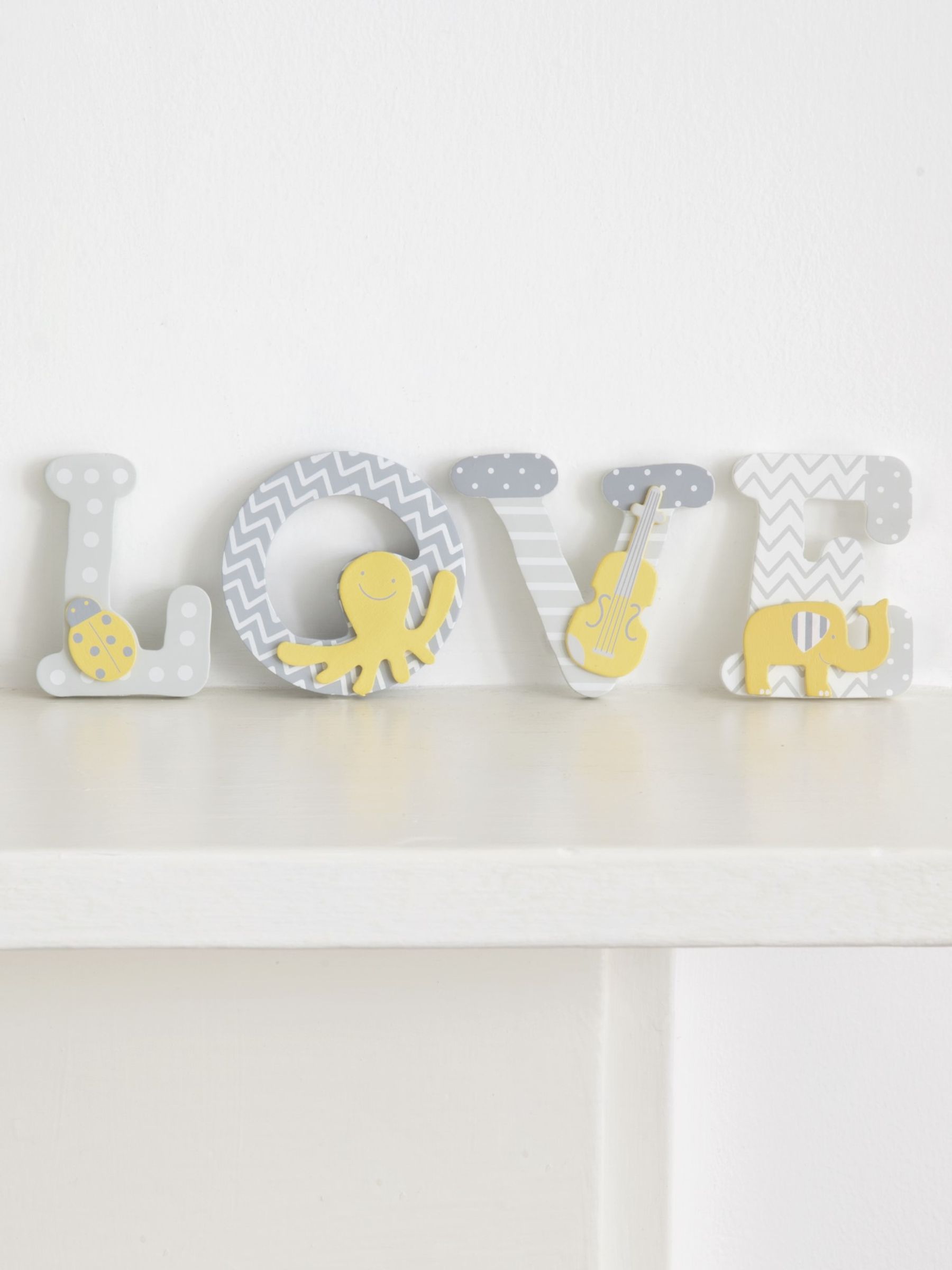 Grey Wooden Letters - Image 10 of 12