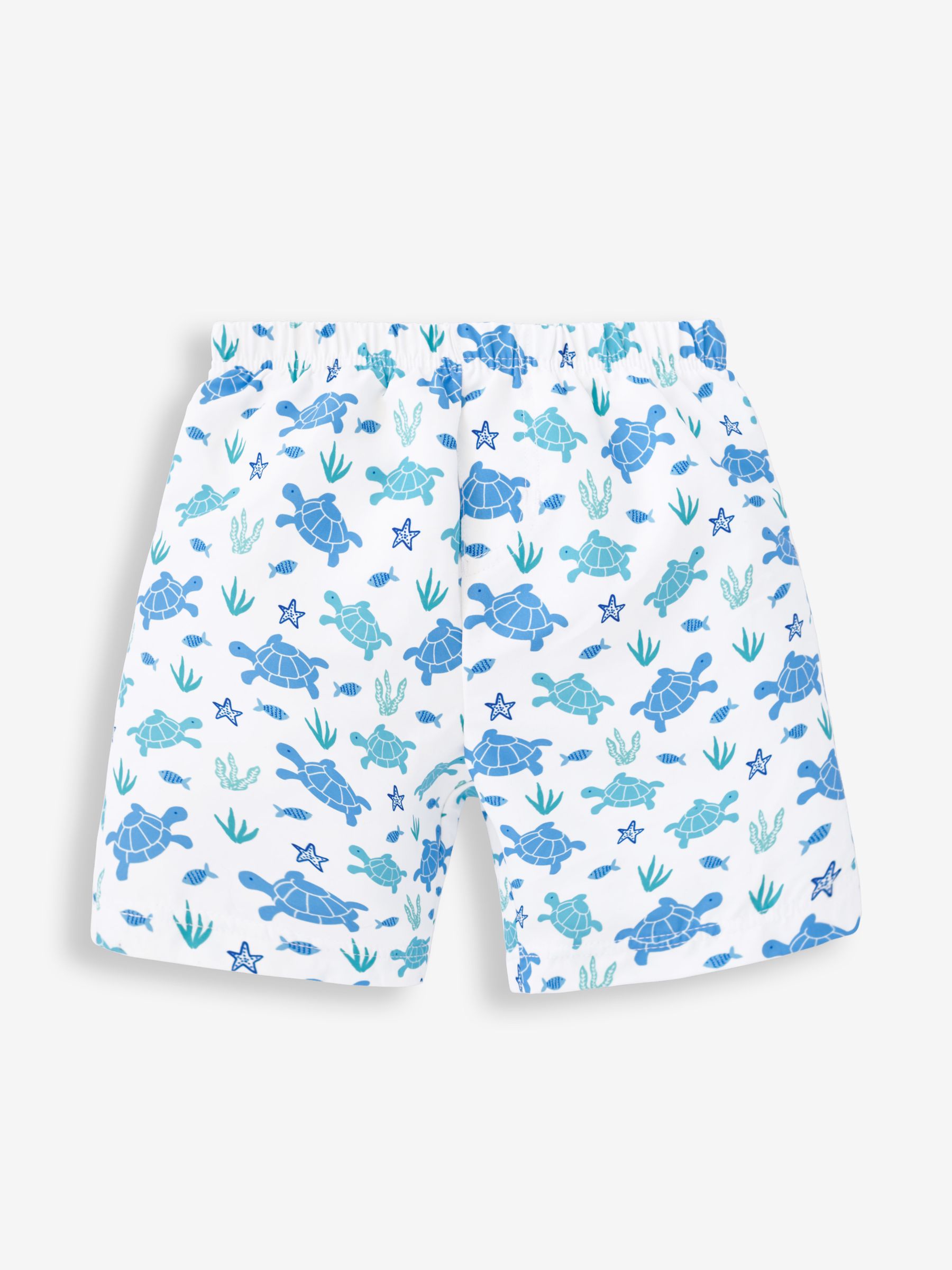 Blue Turtle Swim Shorts with Integral Nappy - Image 2 of 3
