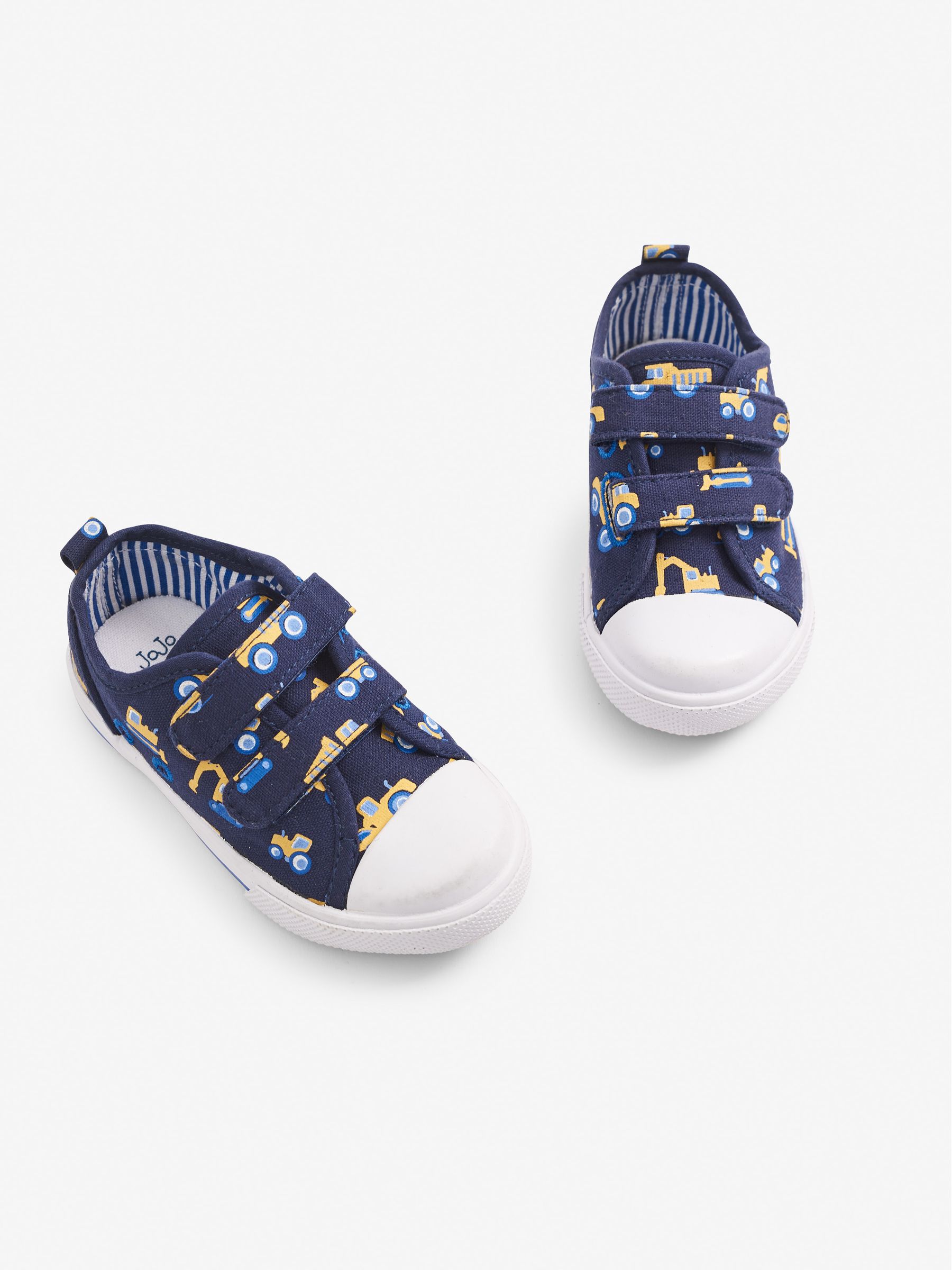 Digger Print Canvas Pumps in Navy - Image 4 of 7